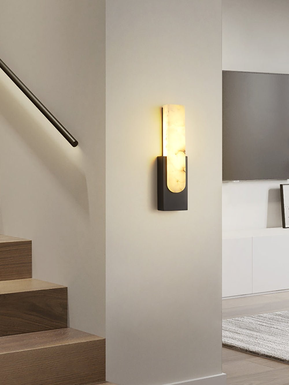 Xaldy Alabaster Wall Light-Neutral Decor
