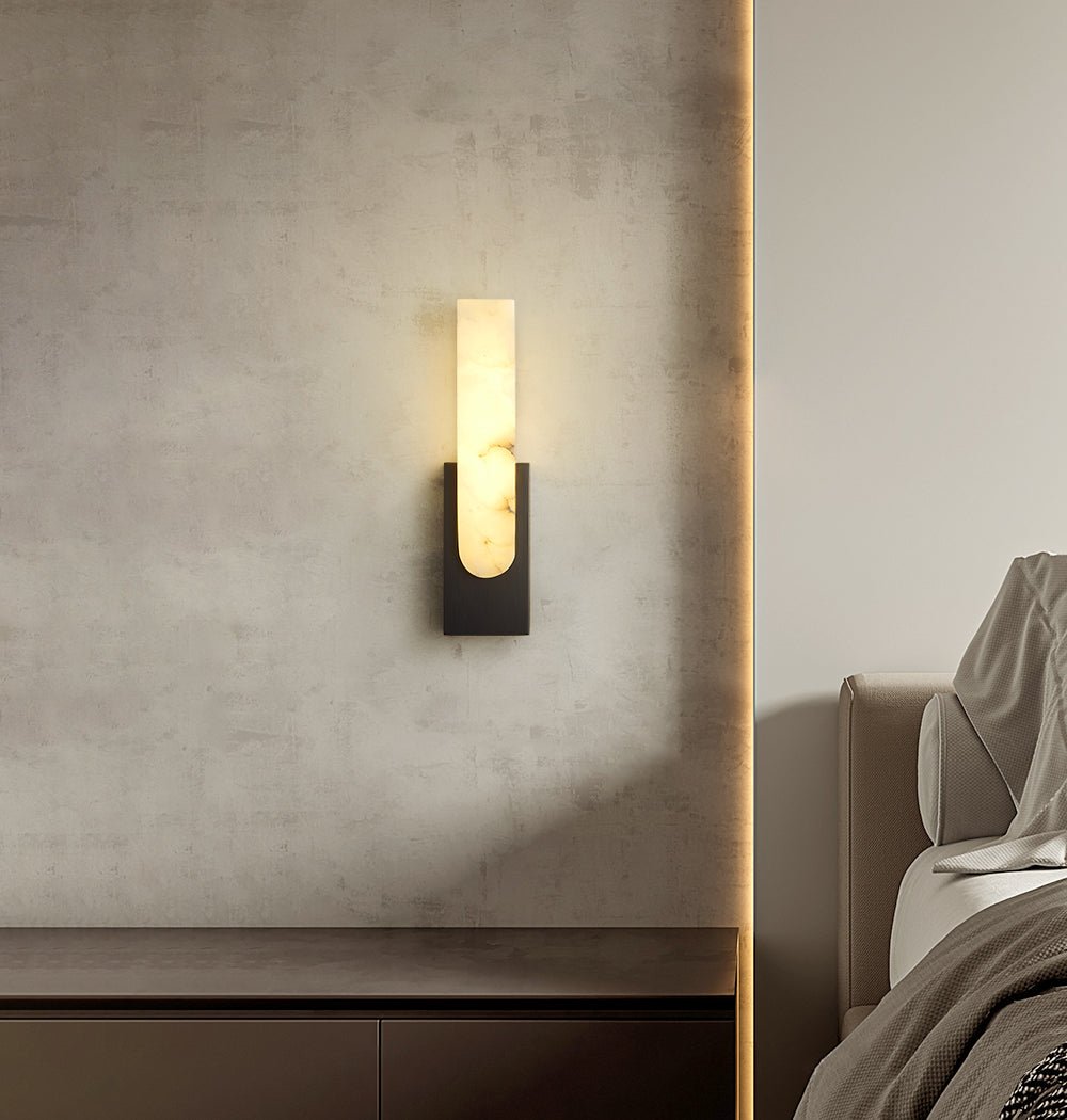 Xaldy Alabaster Wall Light-Neutral Decor