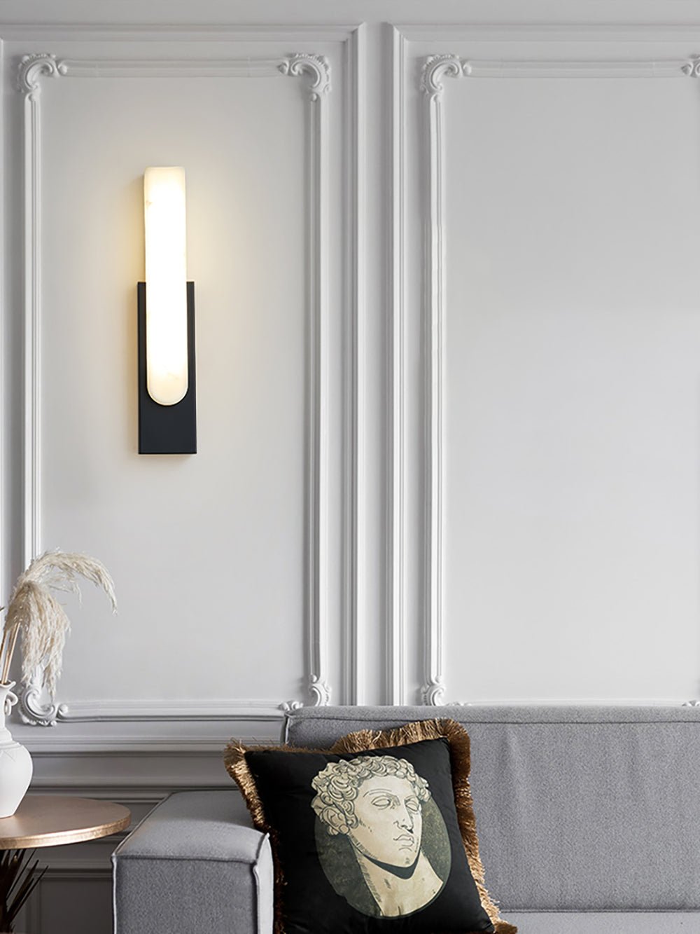 Xaldy Alabaster Wall Light-Neutral Decor