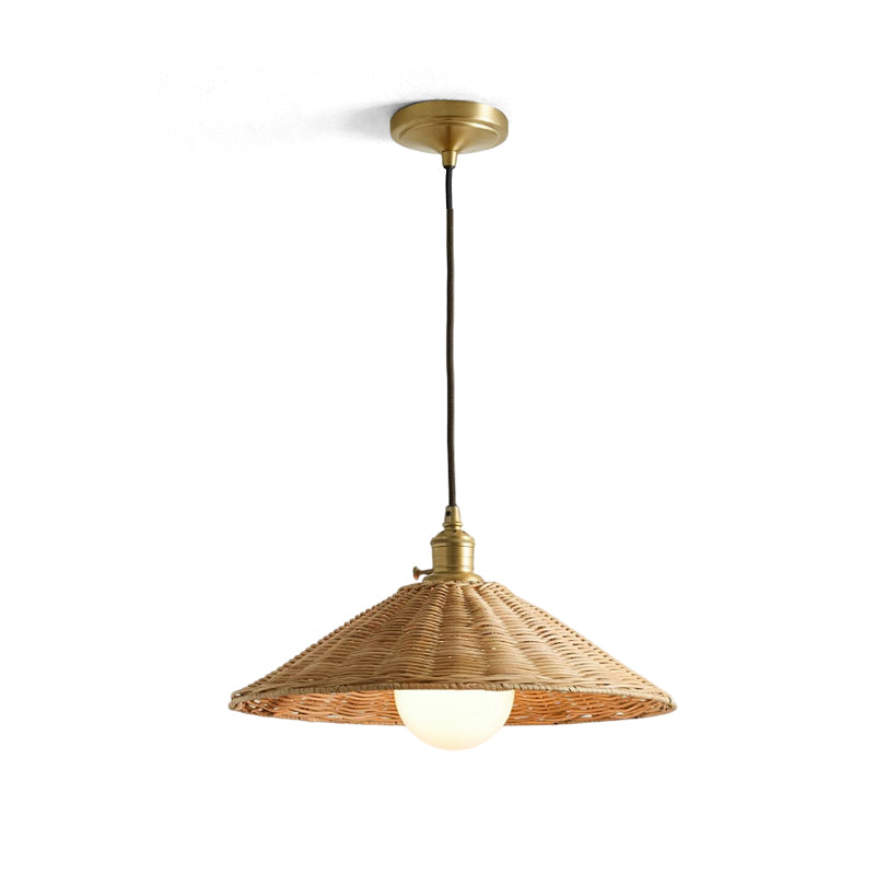 View from below looking up into the Agoura Pendant Light's shade.