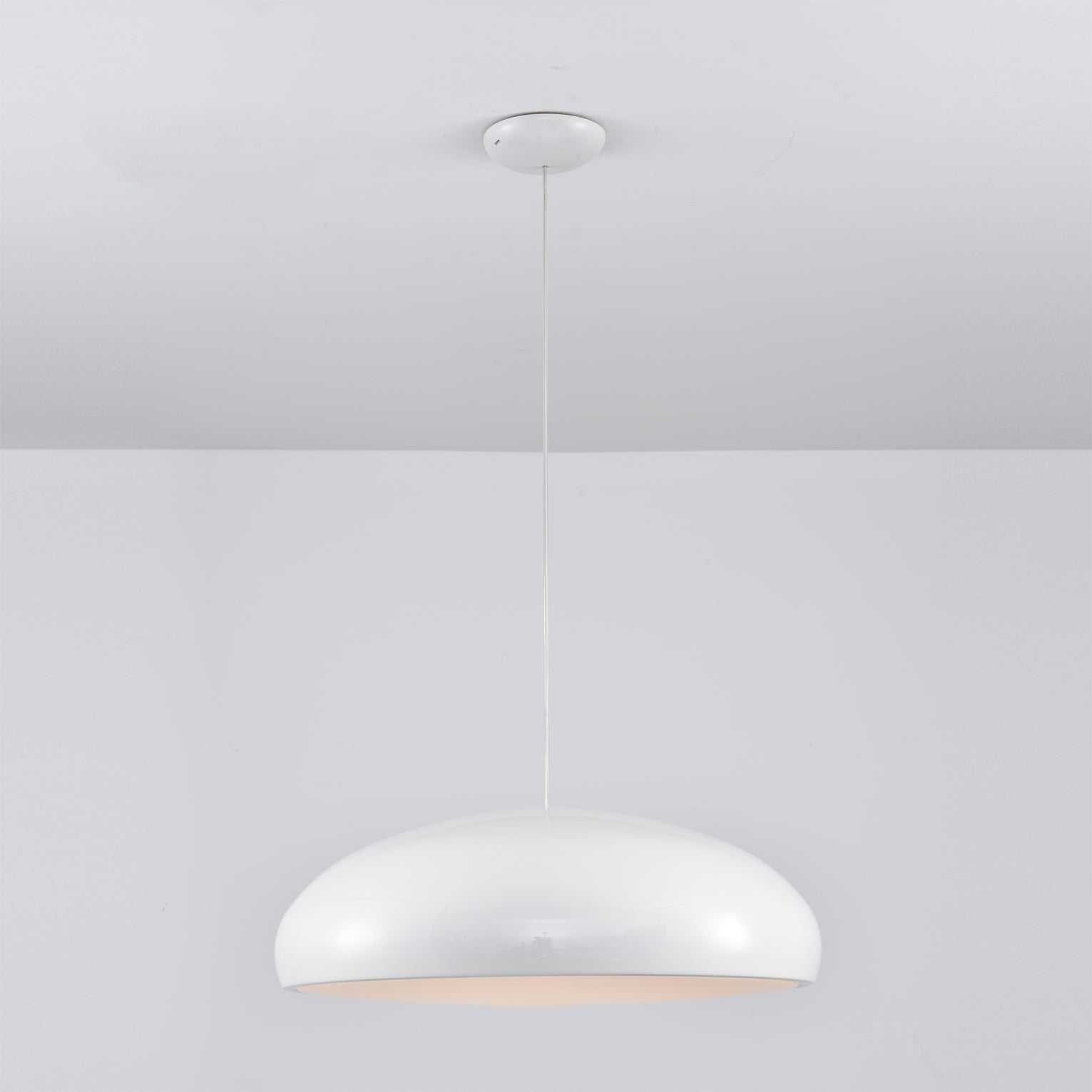 The Aicia Pendant Light shown in green.