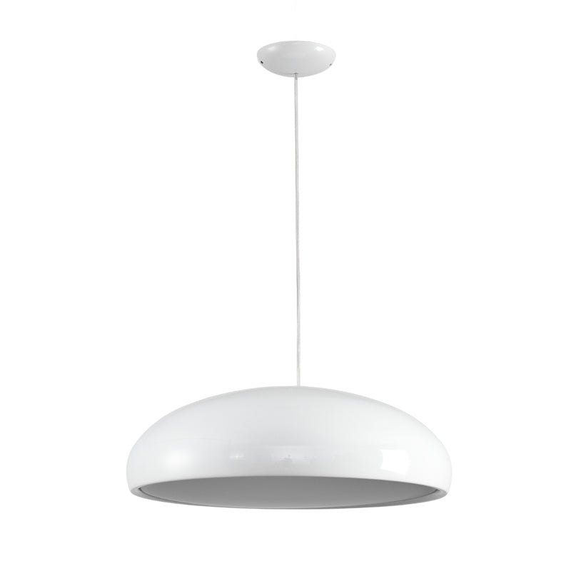 The black Aicia Pendant Light against a light-colored wall.