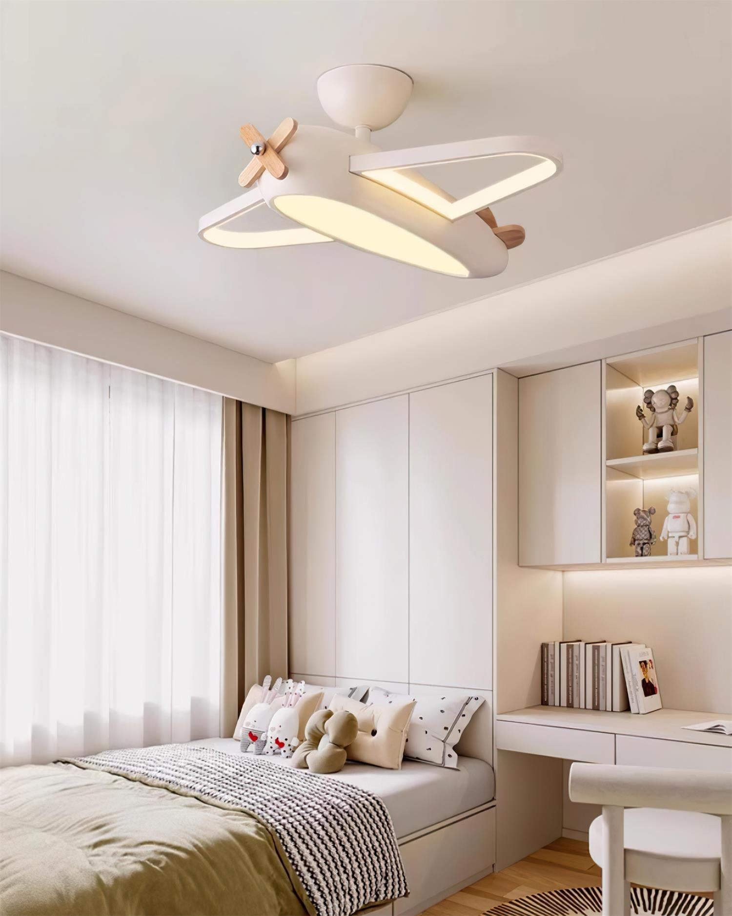 Sorin Ceiling Lamp Airplane for Kids’ Room with Playful Charm-Neutral Decor