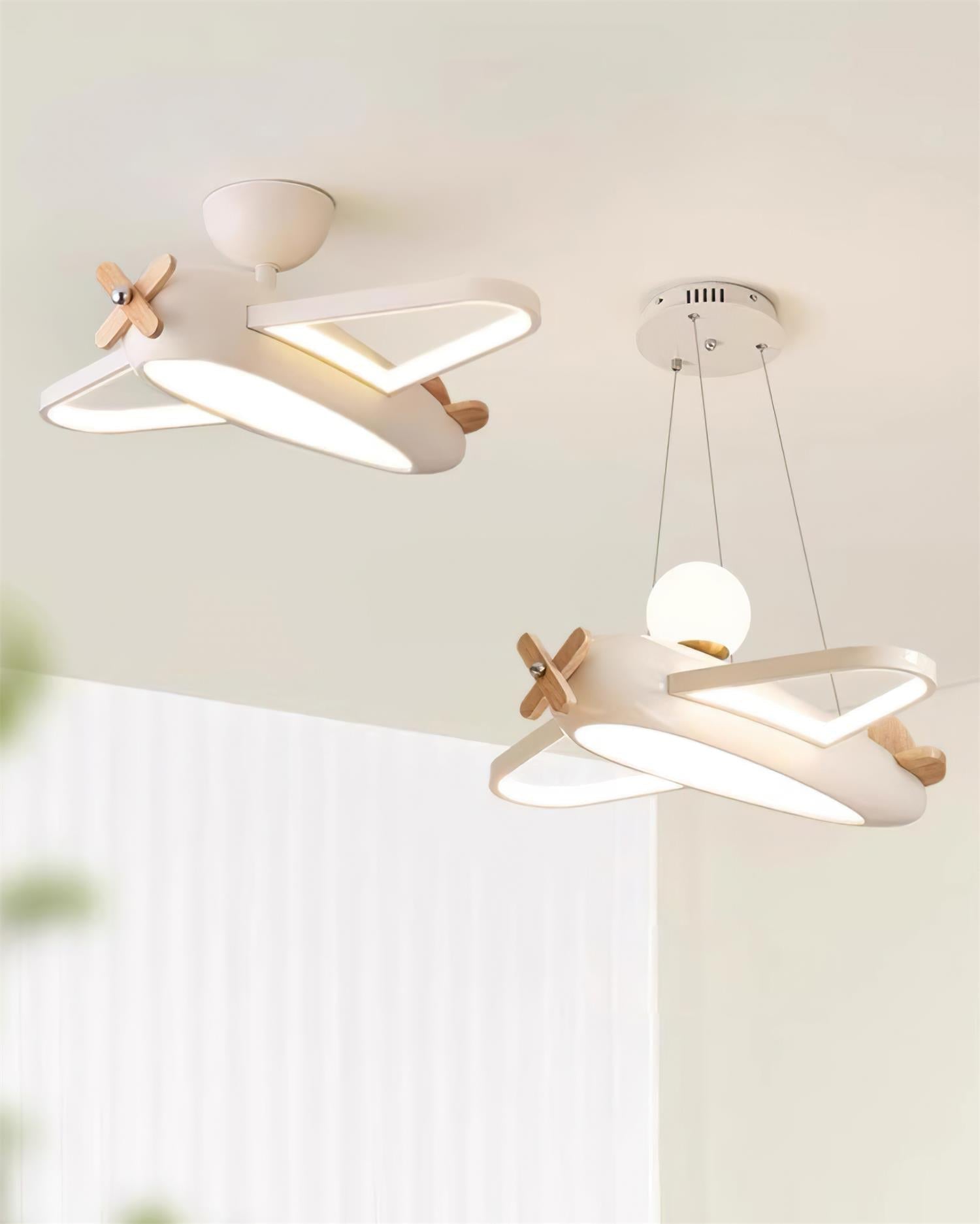 Sorin Ceiling Lamp Airplane for Kids’ Room with Playful Charm-Neutral Decor