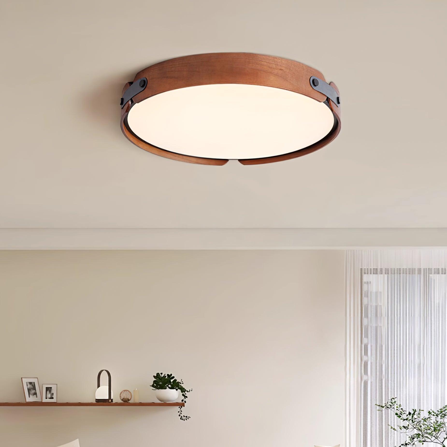 Edan Modern Minimalist Wood Ceiling Light-Neutral Decor
