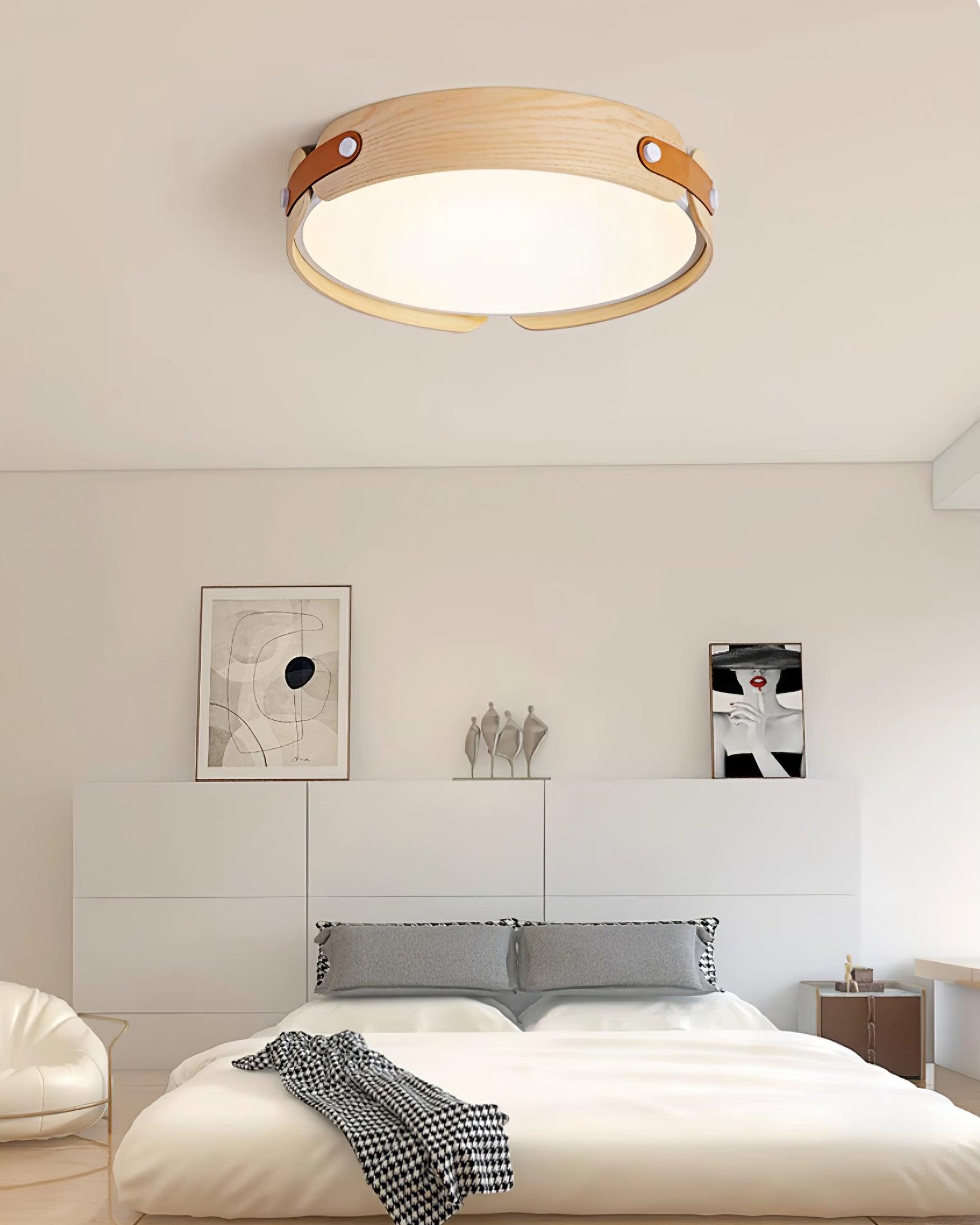 Edan Modern Minimalist Wood Ceiling Light-Neutral Decor