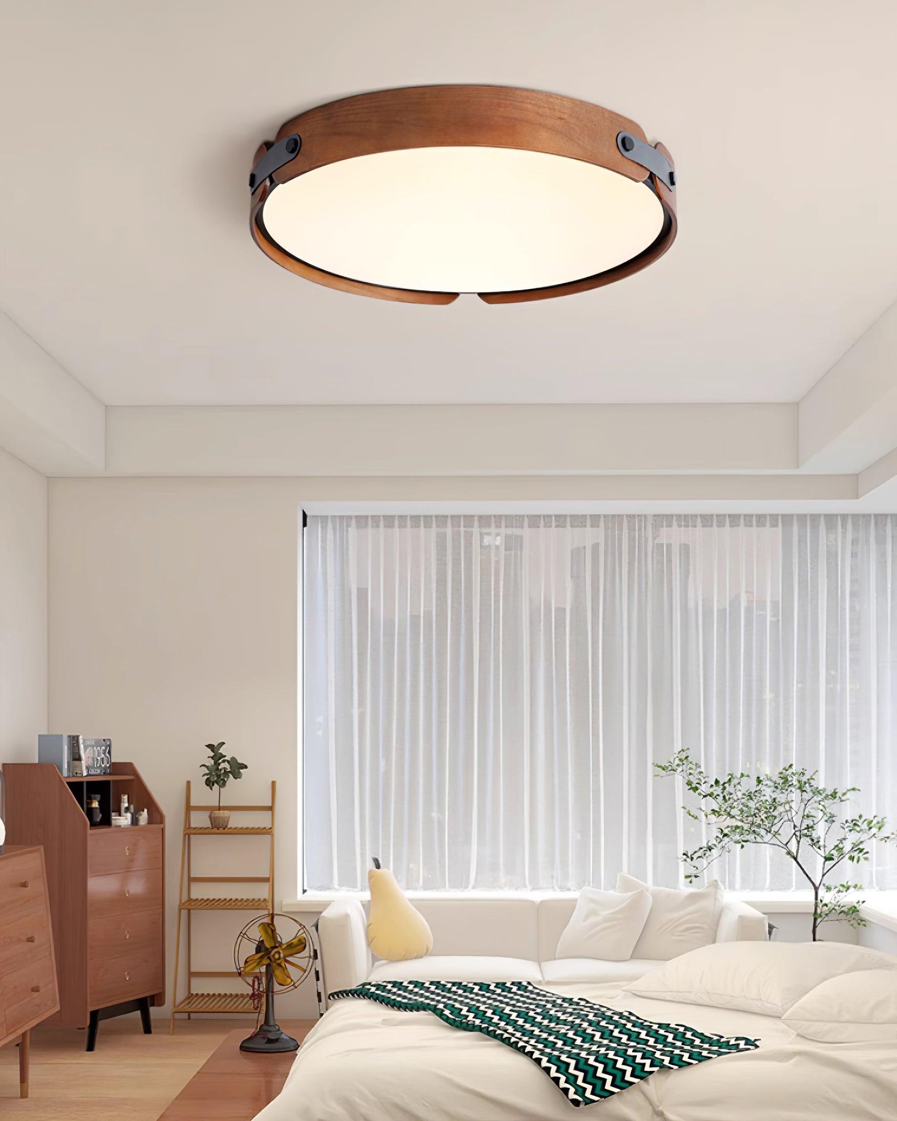 Edan Modern Minimalist Wood Ceiling Light-Neutral Decor