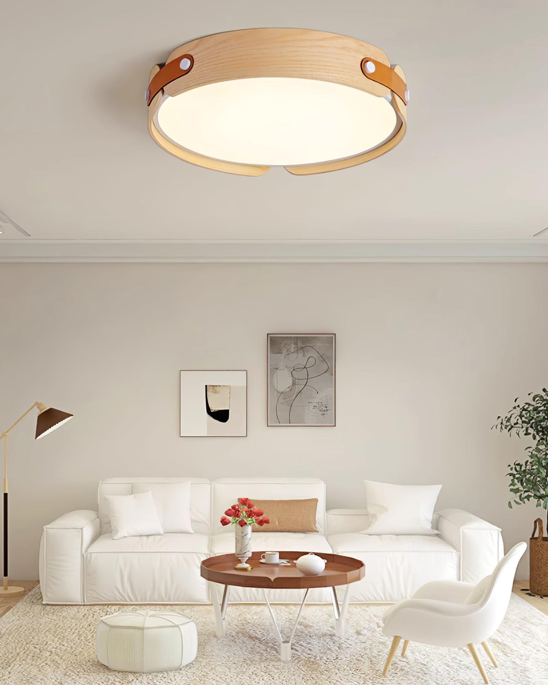 Edan Modern Minimalist Wood Ceiling Light-Neutral Decor