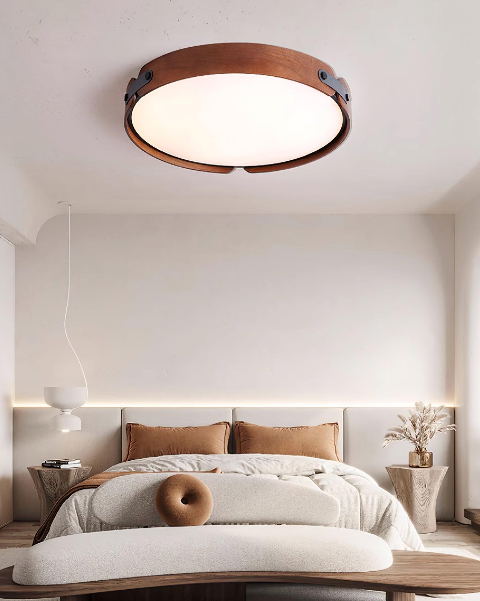 Edan Modern Minimalist Wood Ceiling Light-Neutral Decor