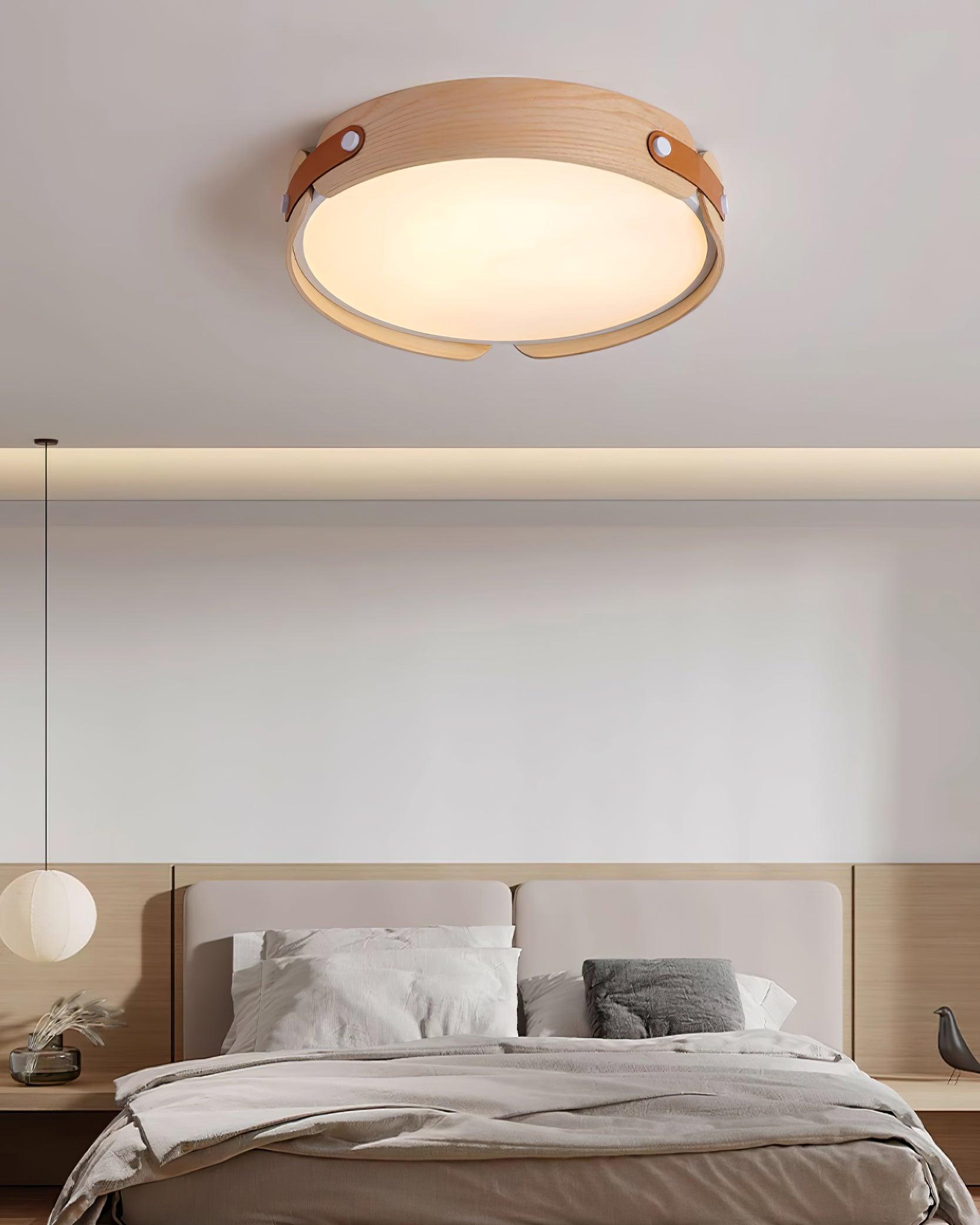 Edan Modern Minimalist Wood Ceiling Light-Neutral Decor