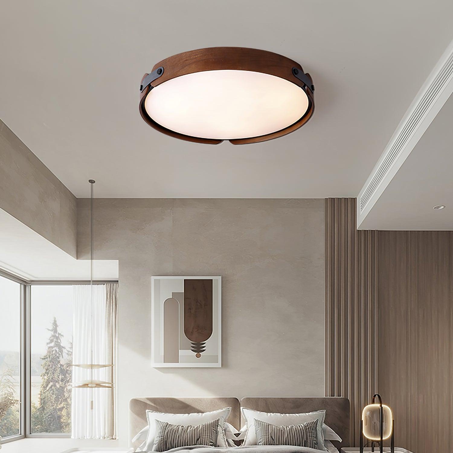 Edan Modern Minimalist Wood Ceiling Light-Neutral Decor