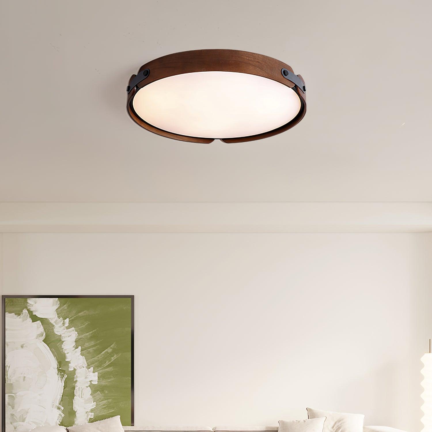 Edan Modern Minimalist Wood Ceiling Light-Neutral Decor