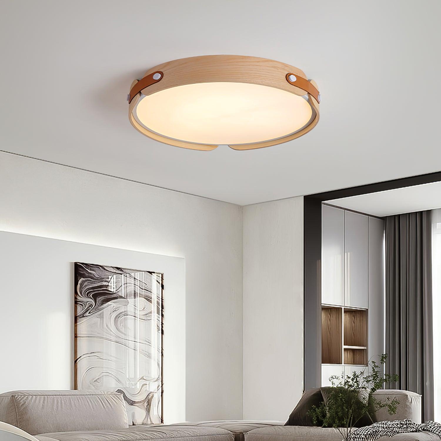 Edan Modern Minimalist Wood Ceiling Light-Neutral Decor