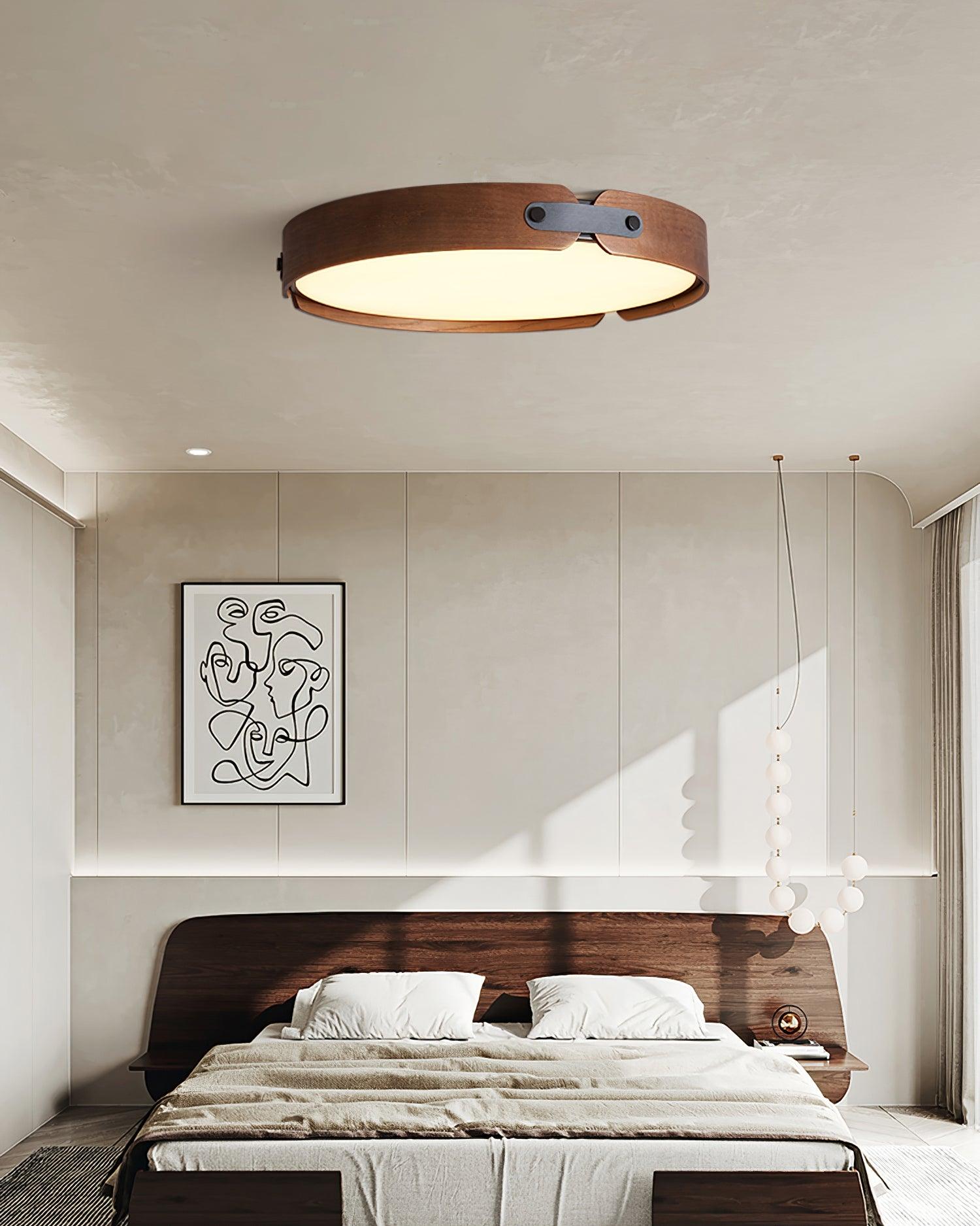 Edan Modern Minimalist Wood Ceiling Light-Neutral Decor