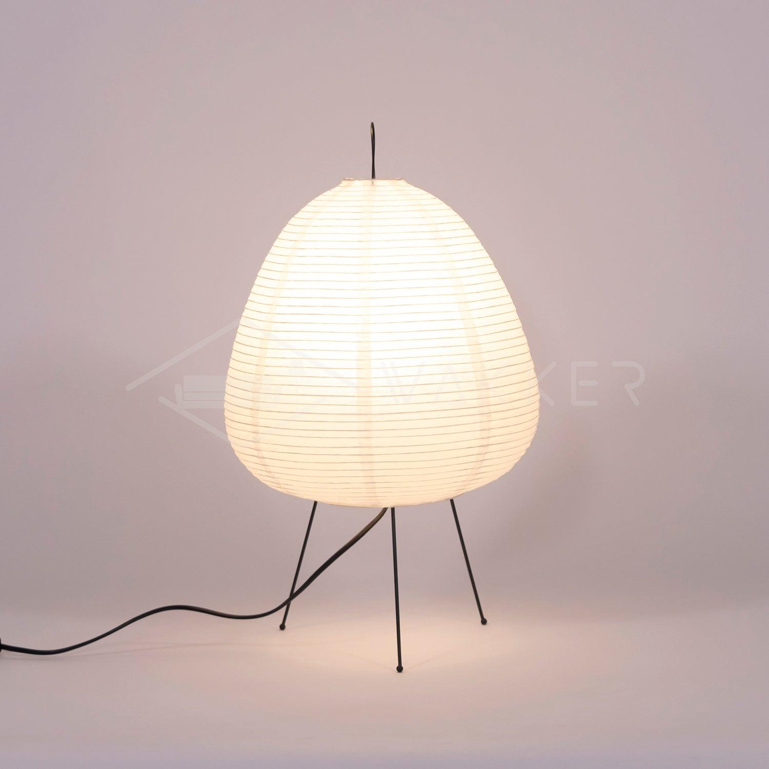 Tranquilux Paper Japanese-Inspired Table Lamp-Neutral Decor