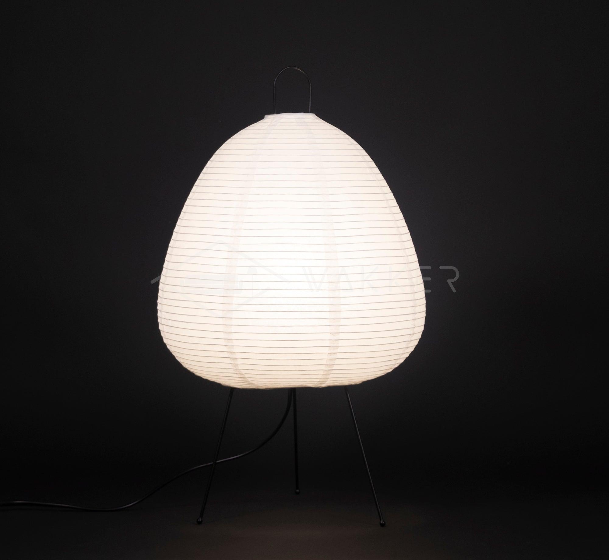 Tranquilux Paper Japanese-Inspired Table Lamp-Neutral Decor