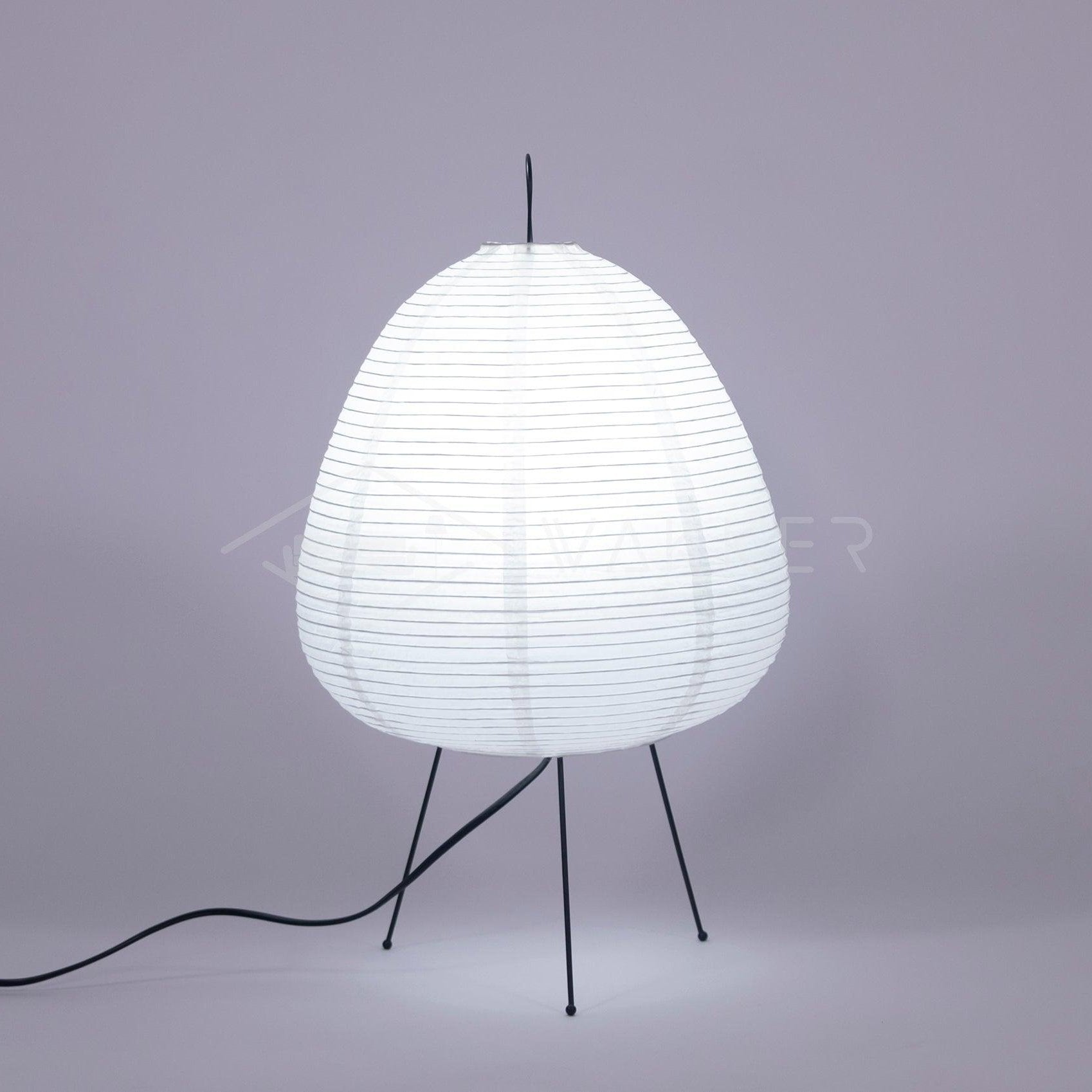 Tranquilux Paper Japanese-Inspired Table Lamp-Neutral Decor