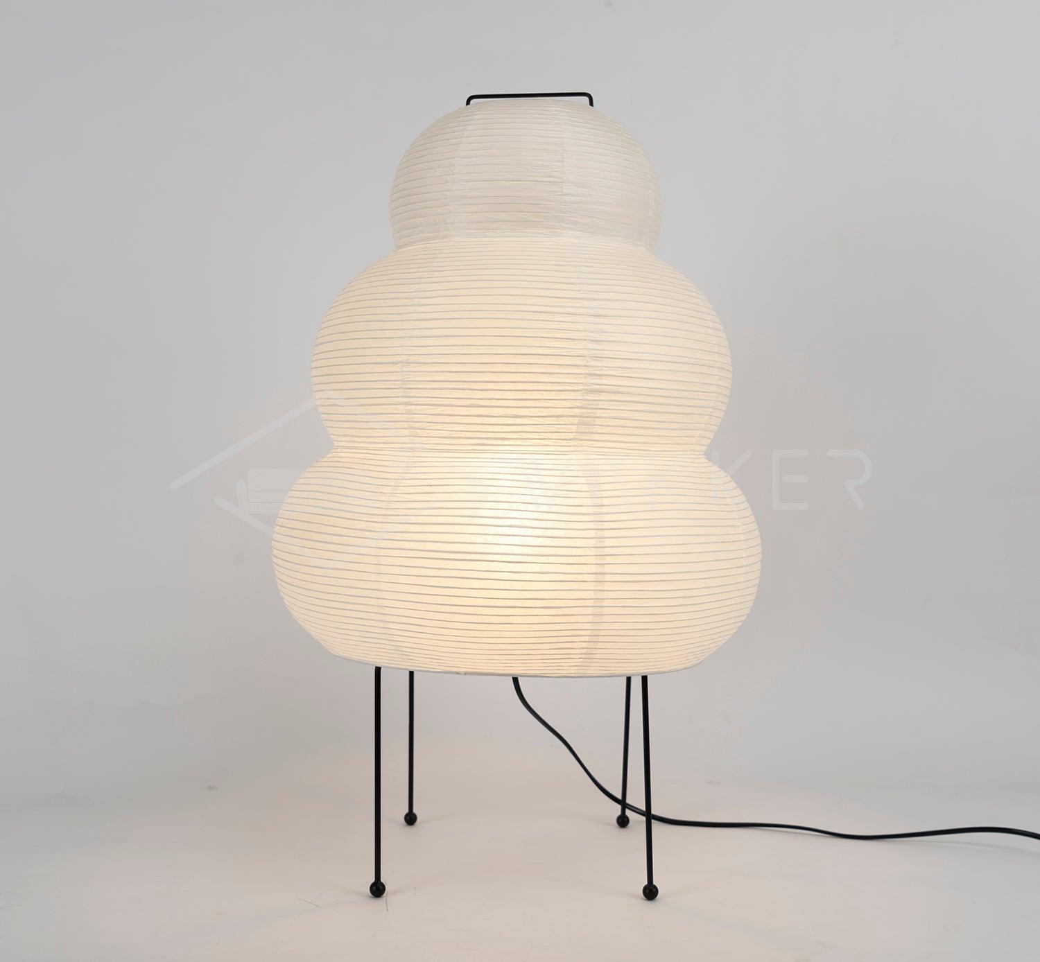 Tranquilux Paper Japanese-Inspired Table Lamp-Neutral Decor