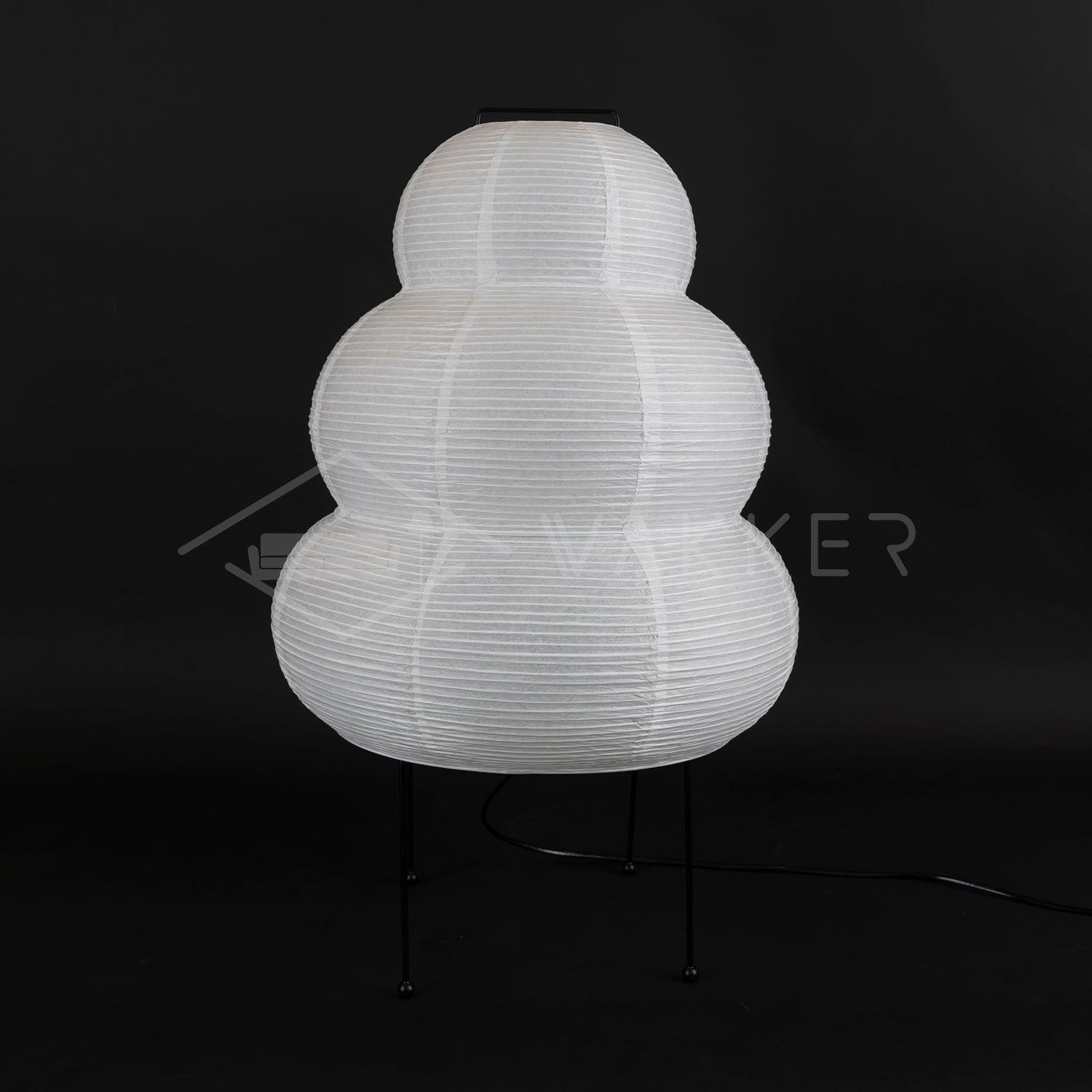 Tranquilux Paper Japanese-Inspired Table Lamp-Neutral Decor