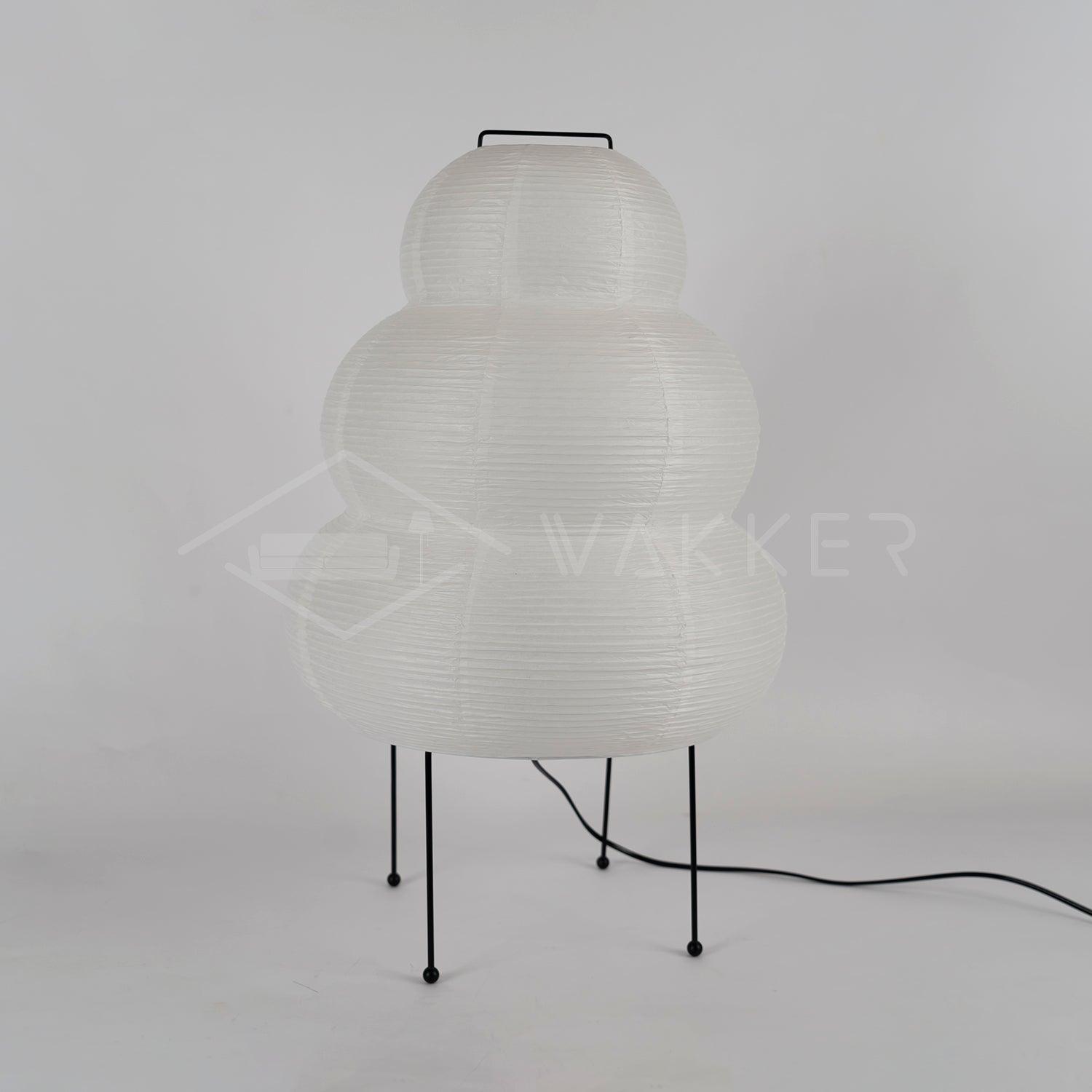 Tranquilux Paper Japanese-Inspired Table Lamp-Neutral Decor