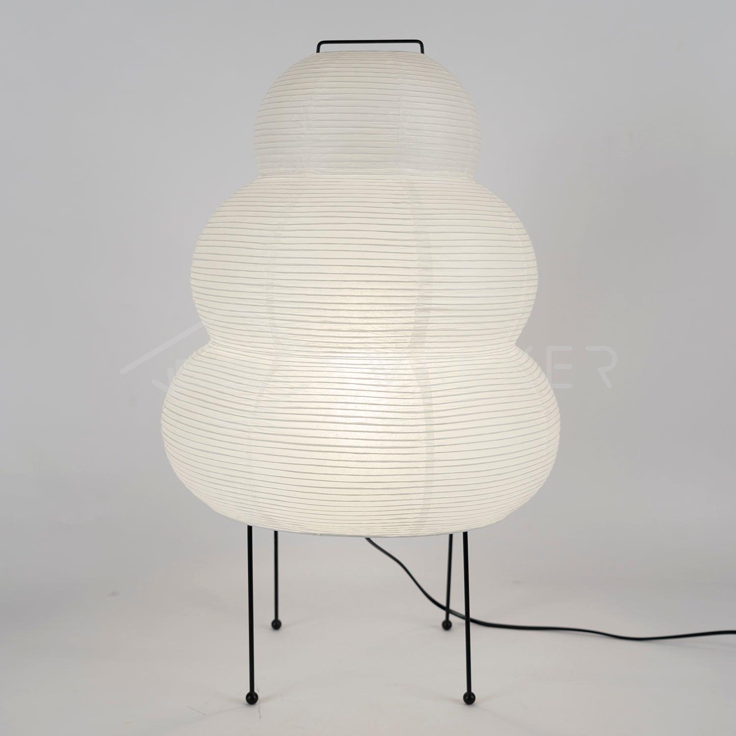 Tranquilux Paper Japanese-Inspired Table Lamp-Neutral Decor