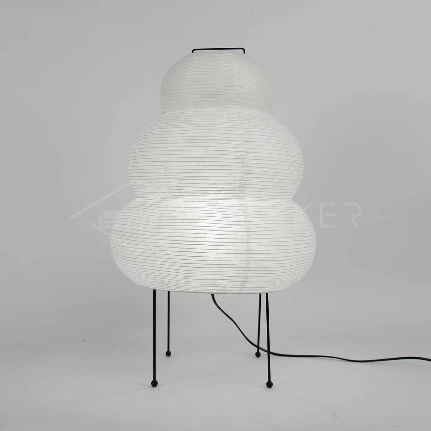 Tranquilux Paper Japanese-Inspired Table Lamp-Neutral Decor