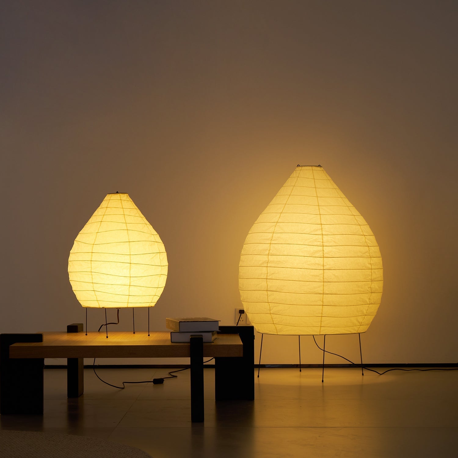 Marien Paper Table Lamp-Neutral Decor