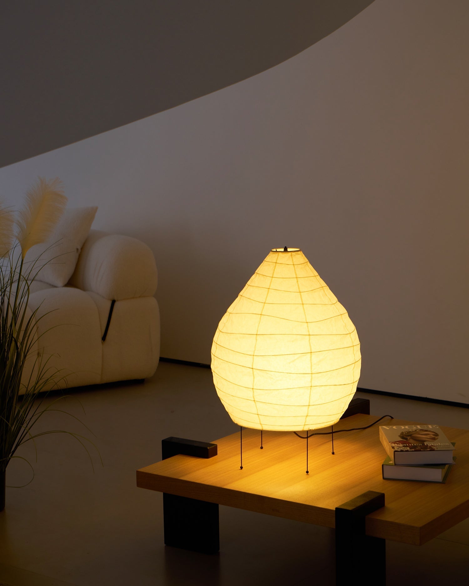 Marien Paper Table Lamp-Neutral Decor
