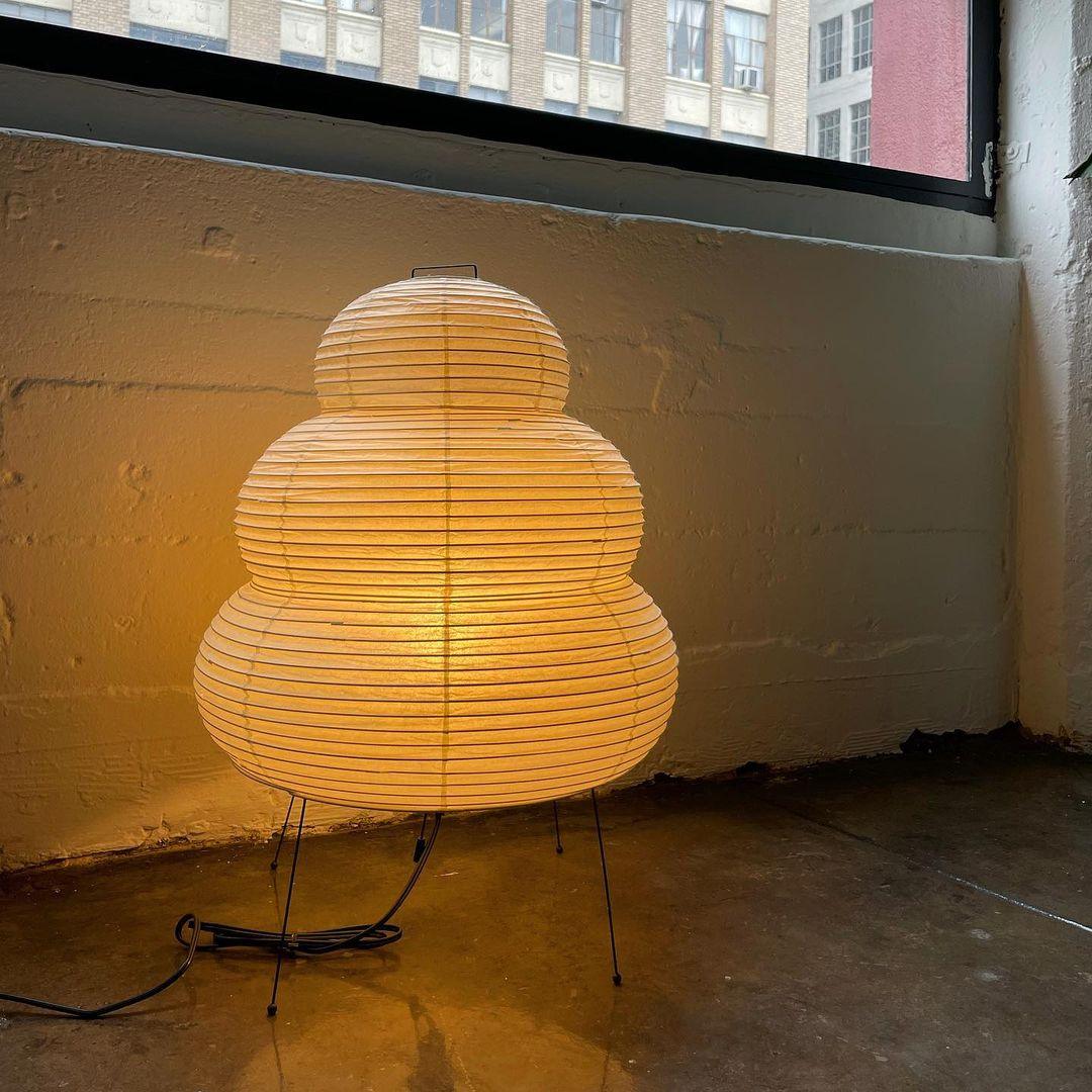 Tranquilux Paper Japanese-Inspired Table Lamp-Neutral Decor