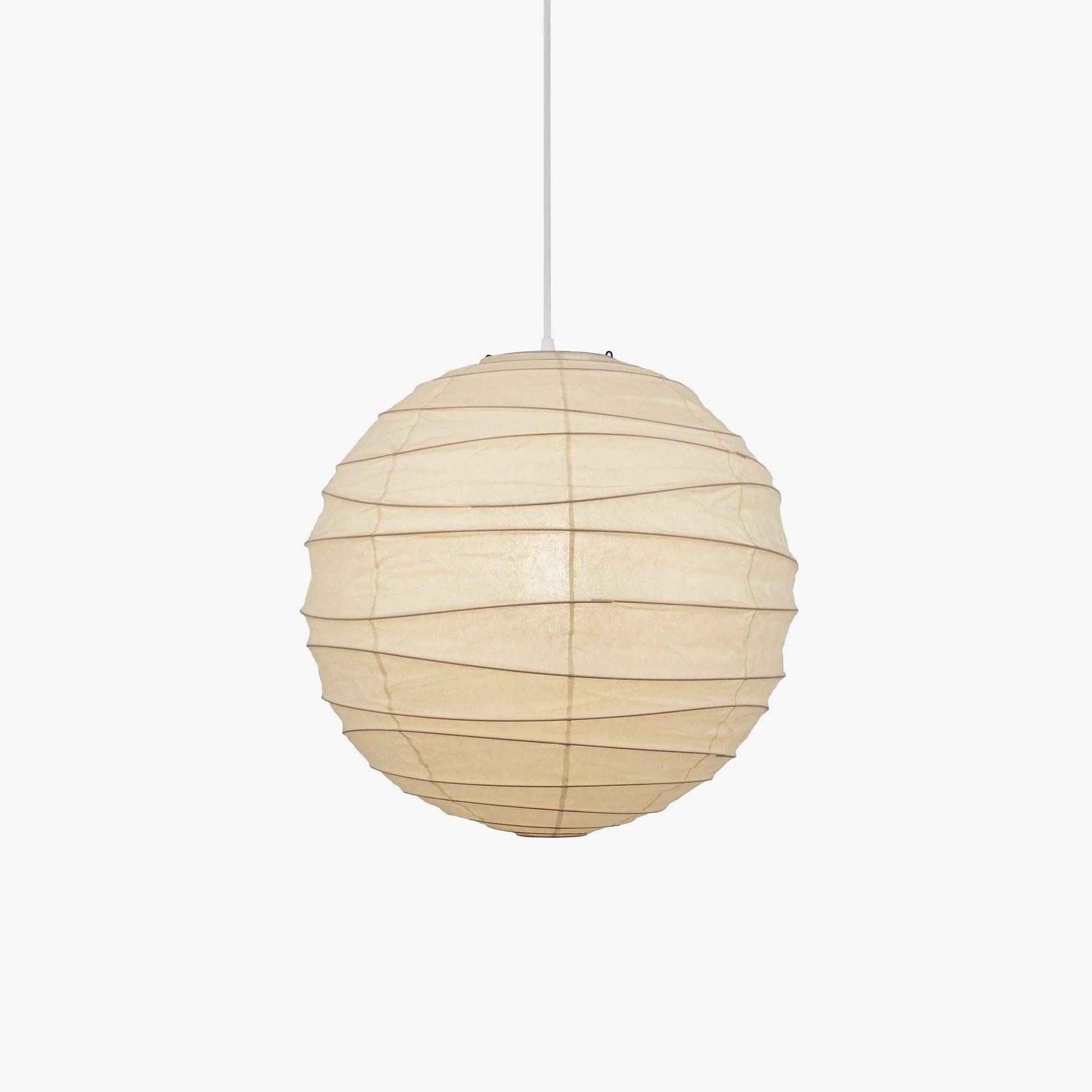 Luna Pendant Light Japanese Paper Globe - Neutralighting