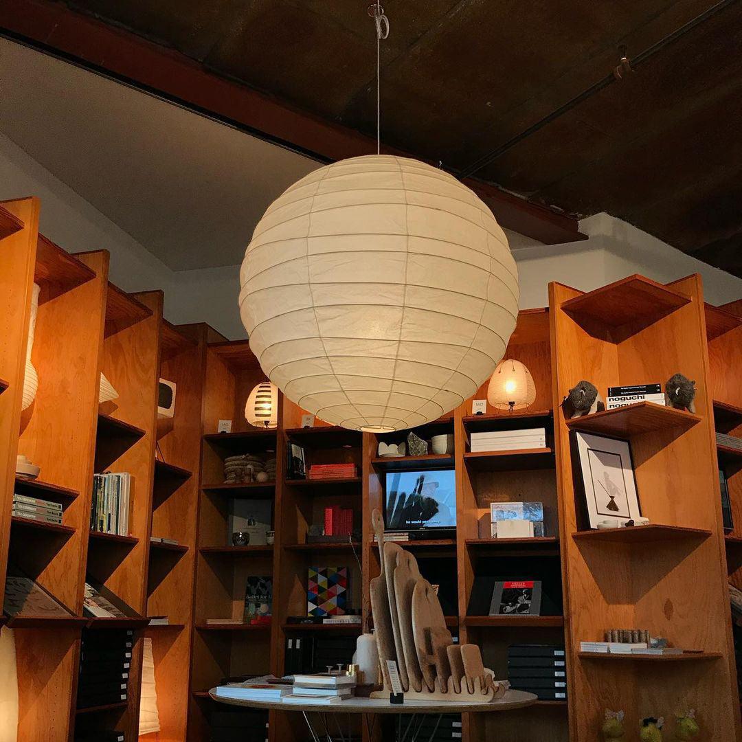 Luna Pendant Light Japanese Paper Globe - Neutralighting