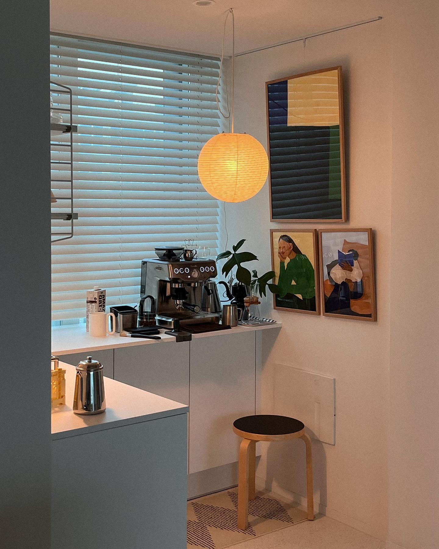 Lustra Pendant Lamp Paper Lantern for Living Room-Neutral Decor
