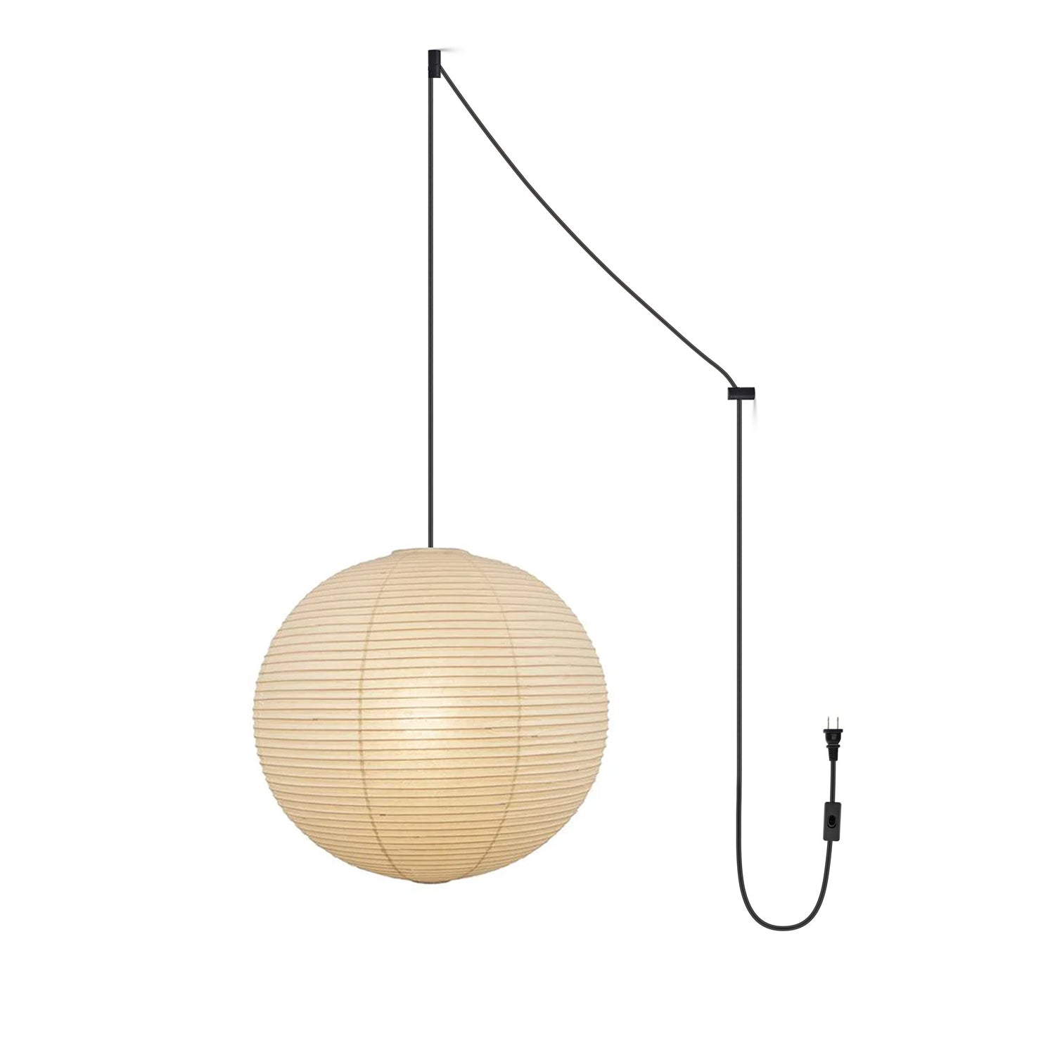 Lustra Pendant Lamp Paper Lantern for Living Room-Neutral Decor