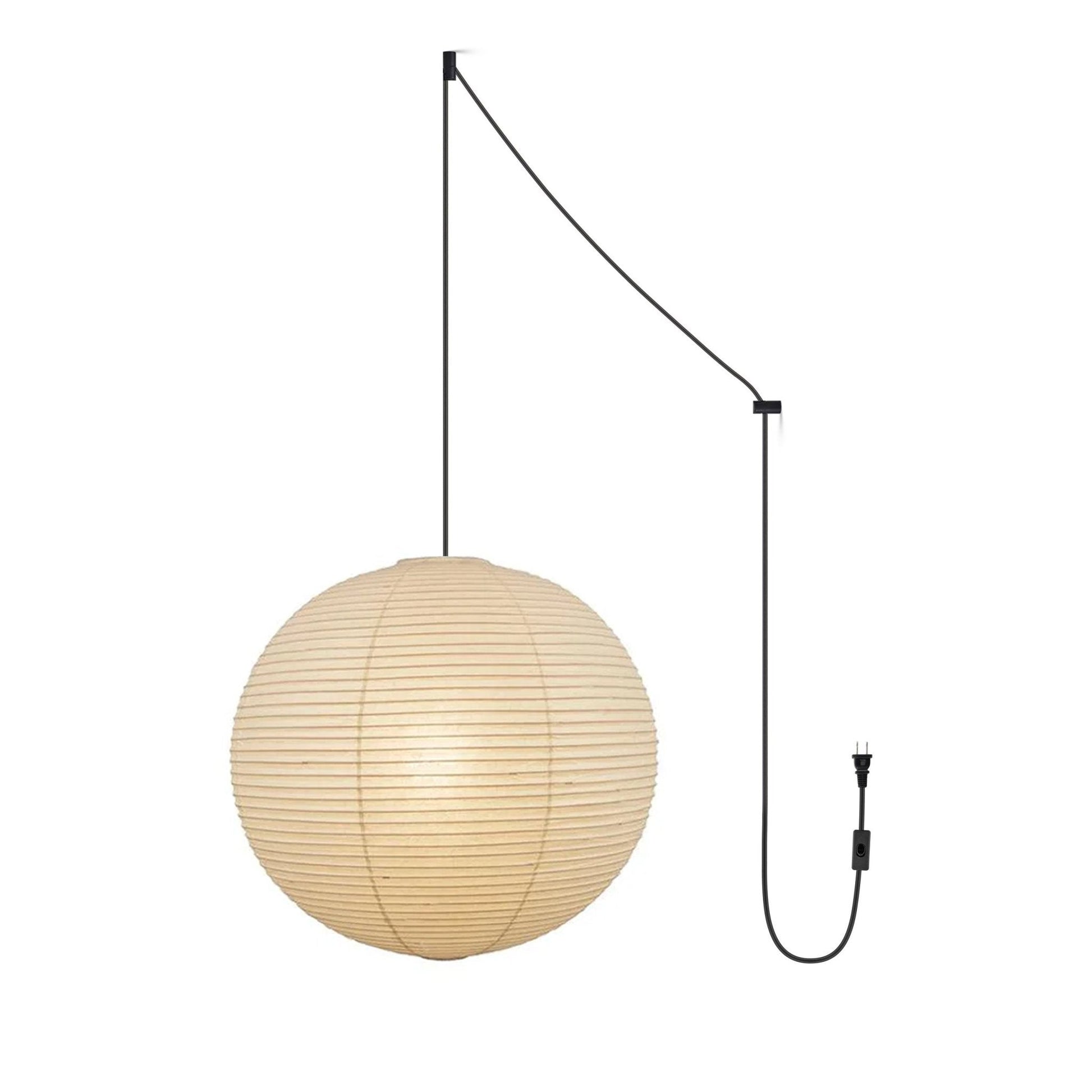 Lustra Pendant Lamp Paper Lantern for Living Room-Neutral Decor