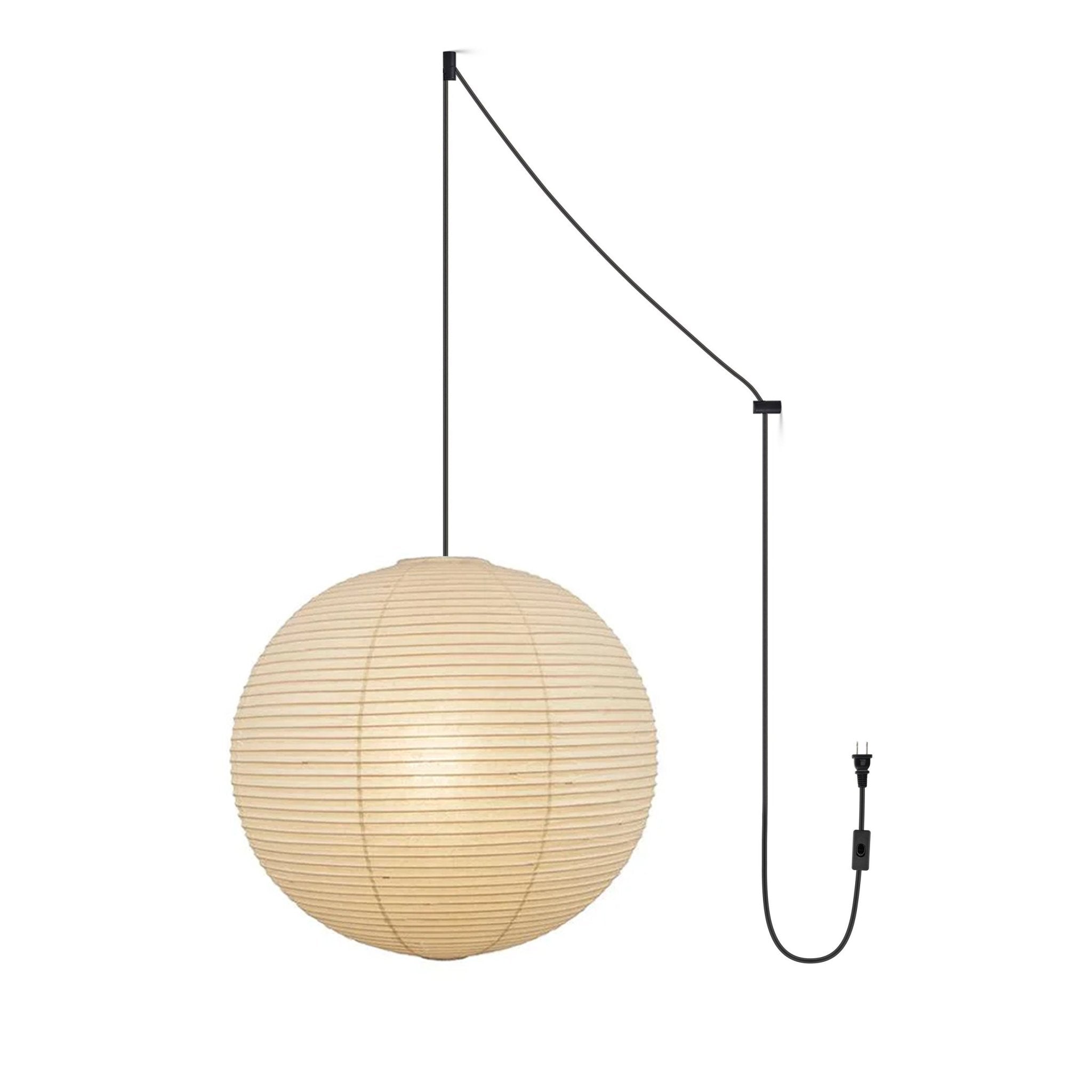 Lustra Pendant Lamp Paper Lantern for Living Room-Neutral Decor