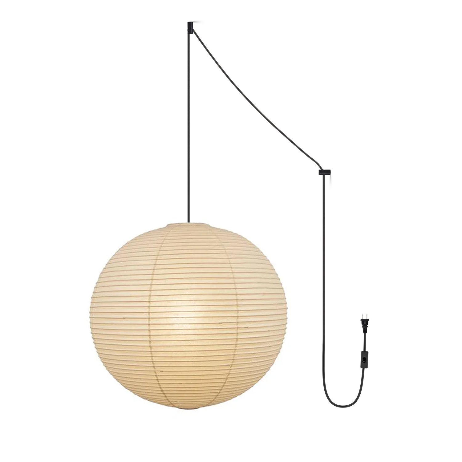 Lustra Pendant Lamp Paper Lantern for Living Room-Neutral Decor