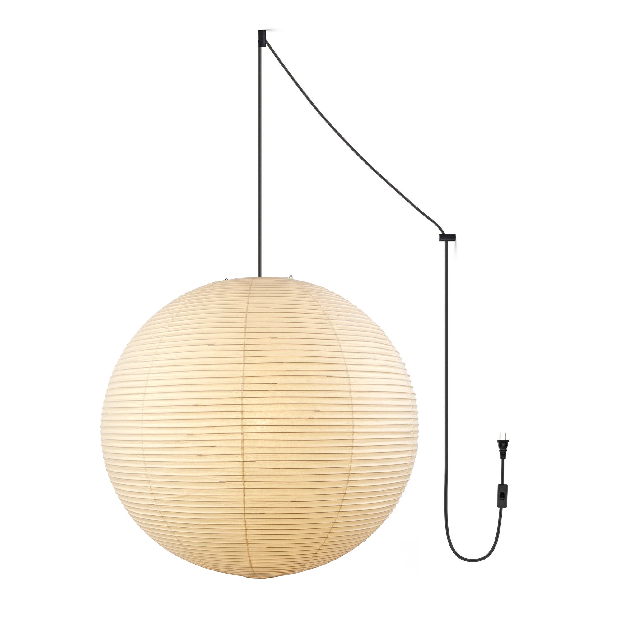 Lustra Pendant Lamp Paper Lantern for Living Room-Neutral Decor