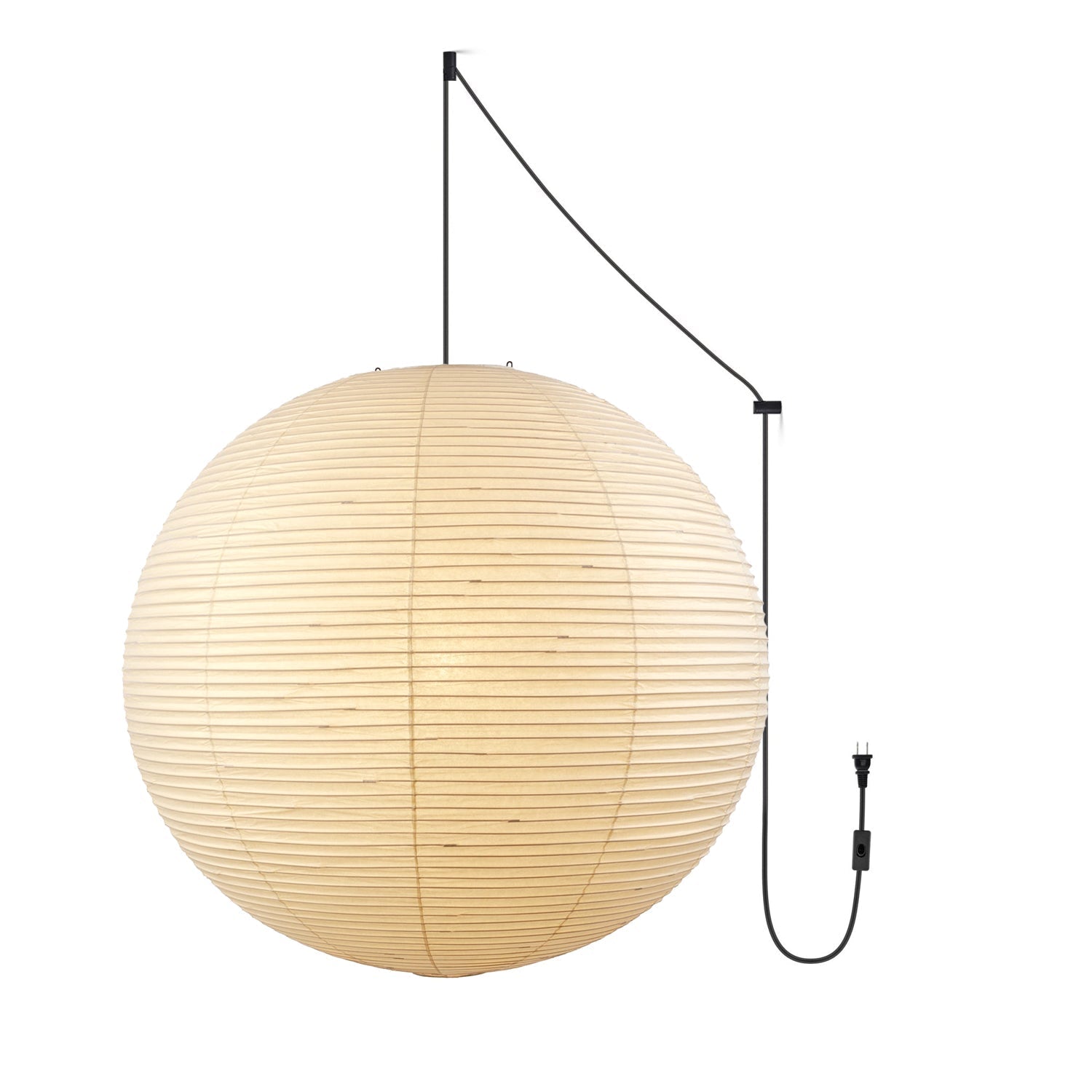 Lustra Pendant Lamp Paper Lantern for Living Room-Neutral Decor