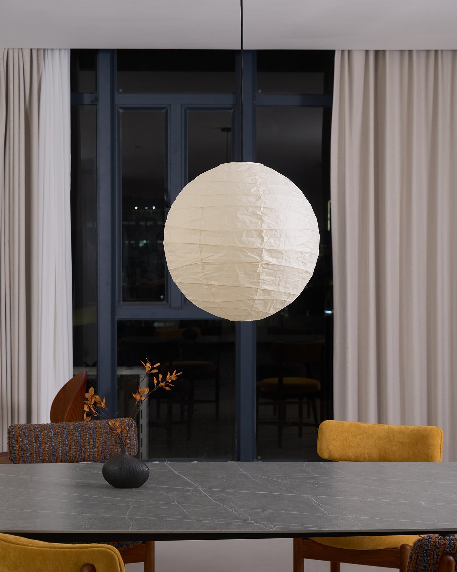 Arlo Paper Vintage Pendant Lamp-Neutral Decor