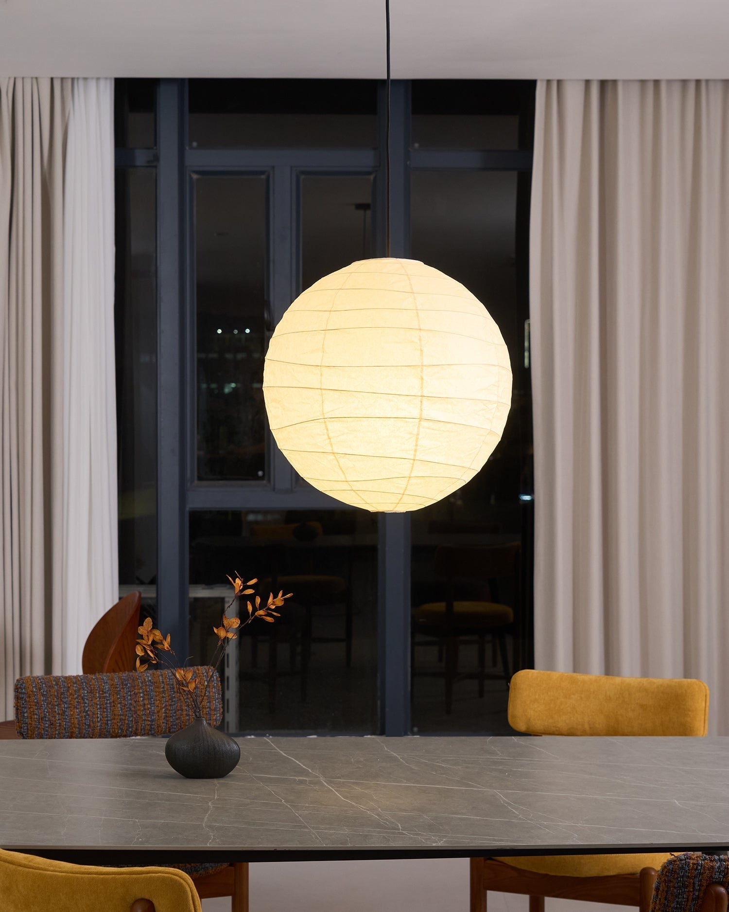Arlo Paper Vintage Pendant Lamp-Neutral Decor