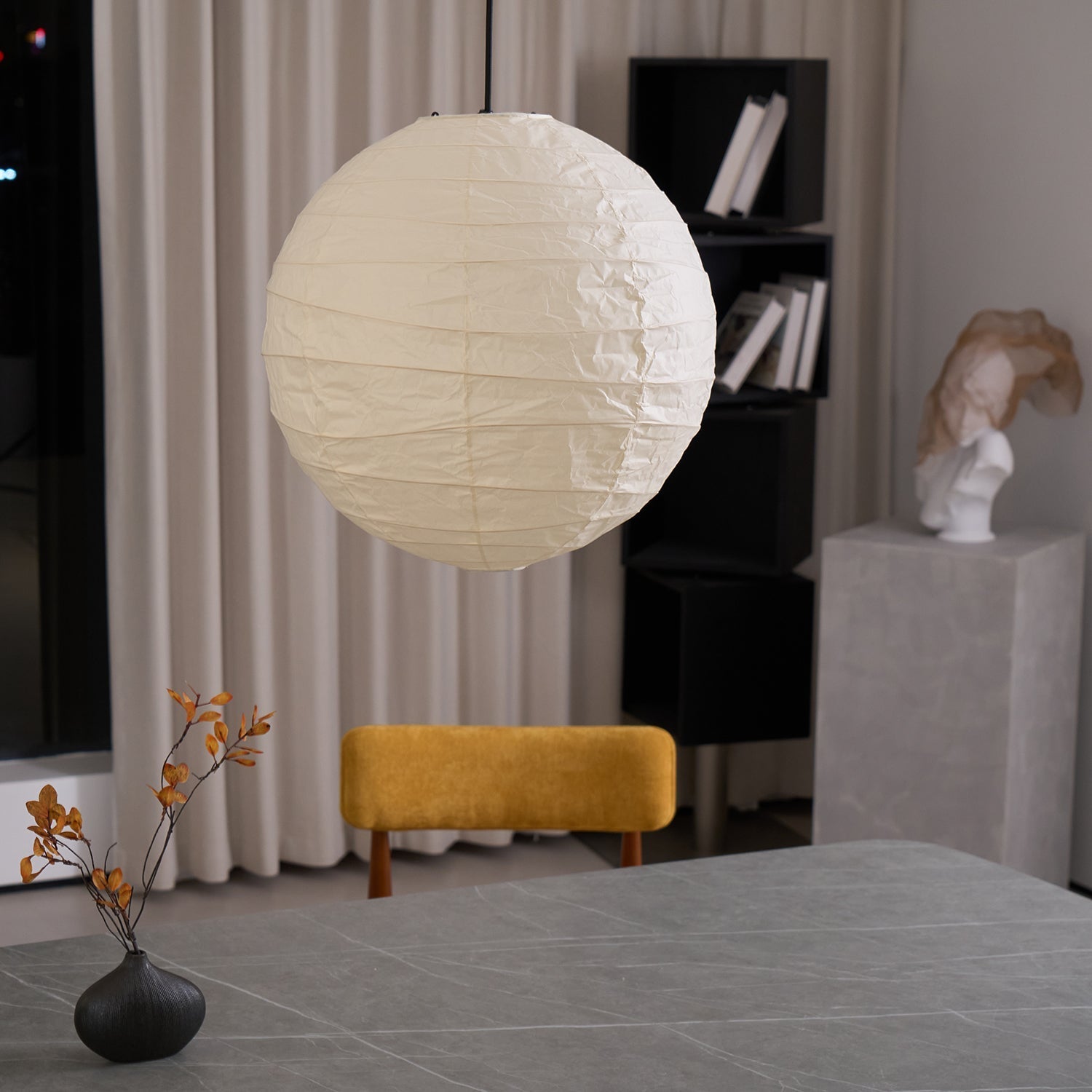 Arlo Paper Vintage Pendant Lamp-Neutral Decor