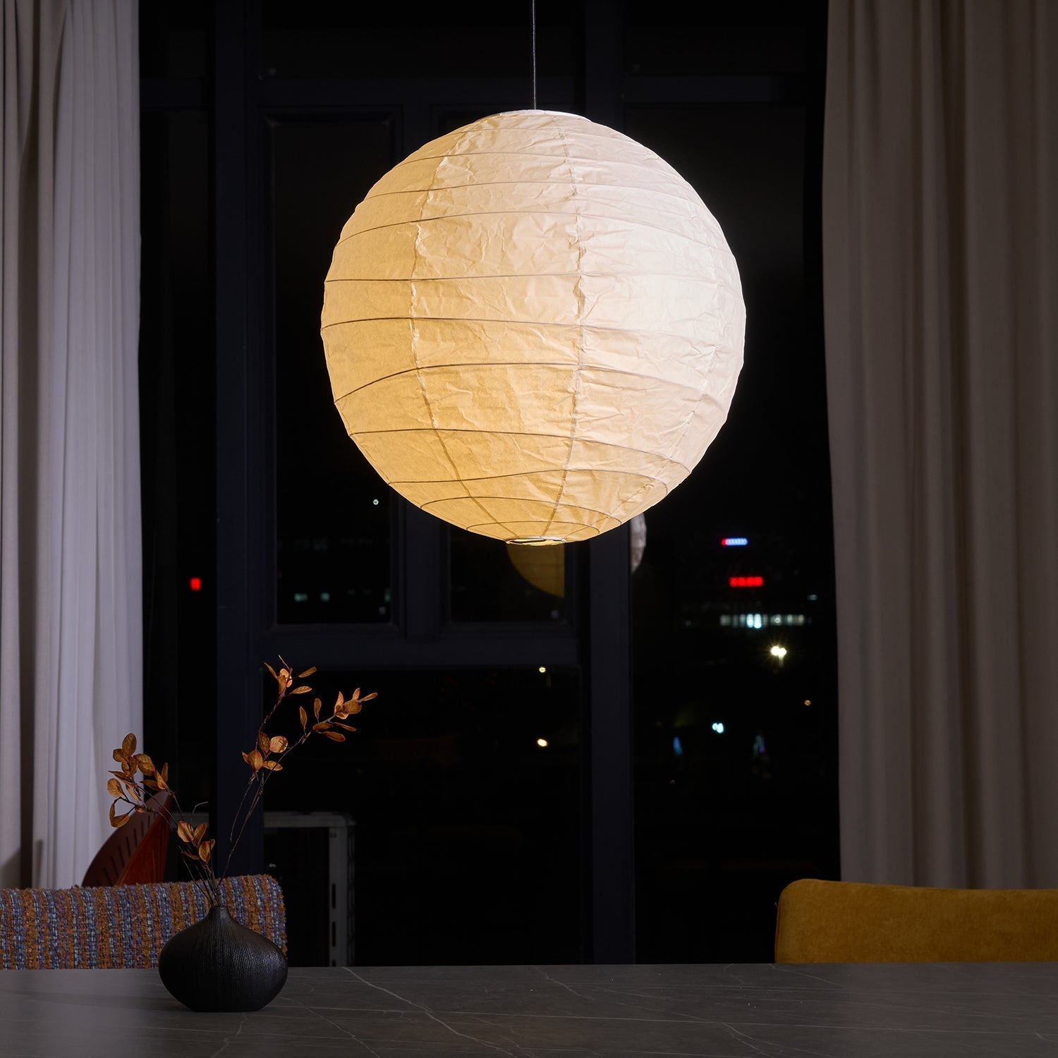 Arlo Paper Vintage Pendant Lamp-Neutral Decor