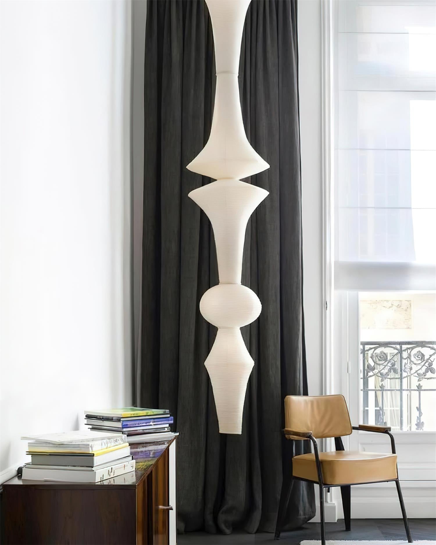 Coren Pendant Lamp Sculptural Mulberry Paper Japandi-Neutral Decor