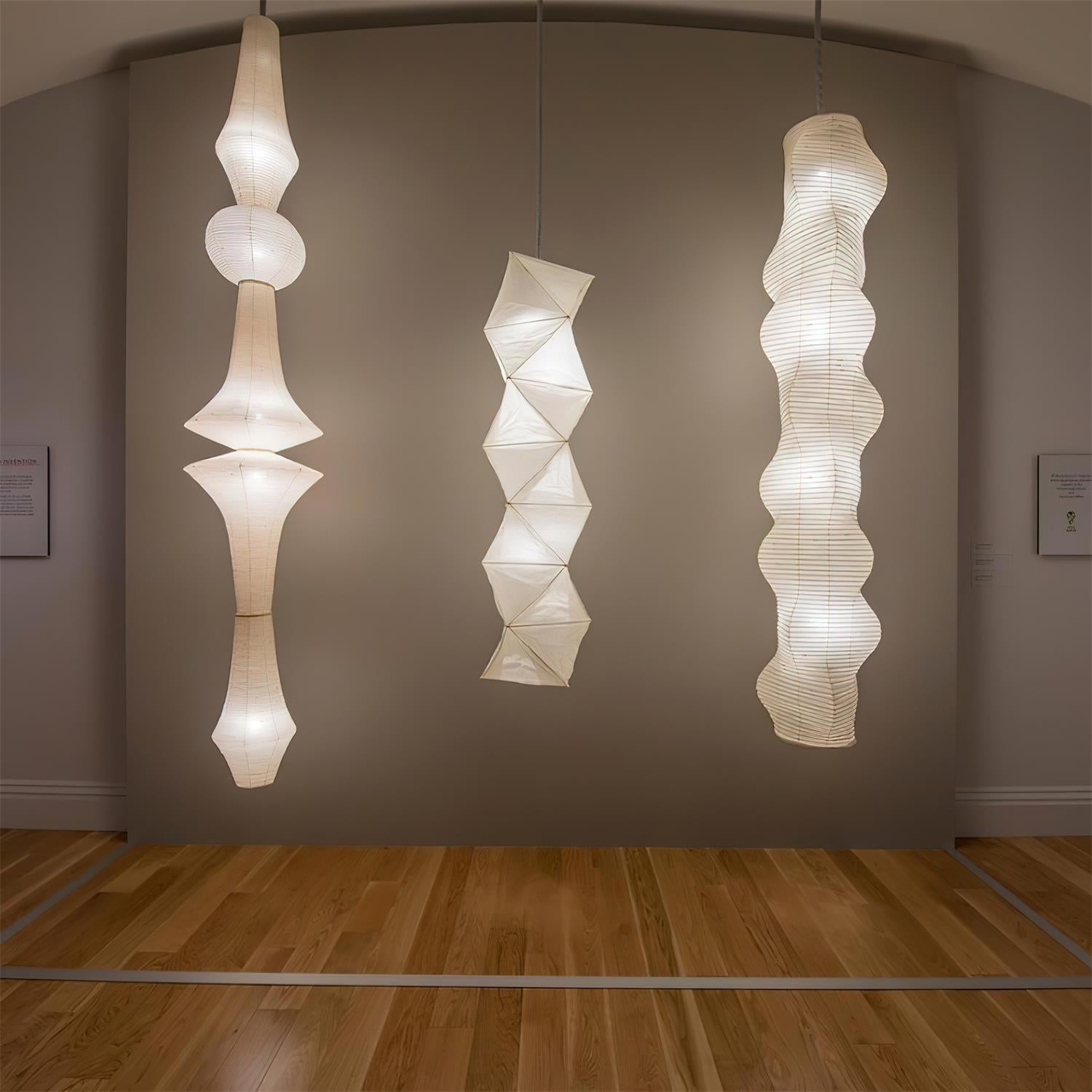 Coren Pendant Lamp Sculptural Mulberry Paper Japandi-Neutral Decor