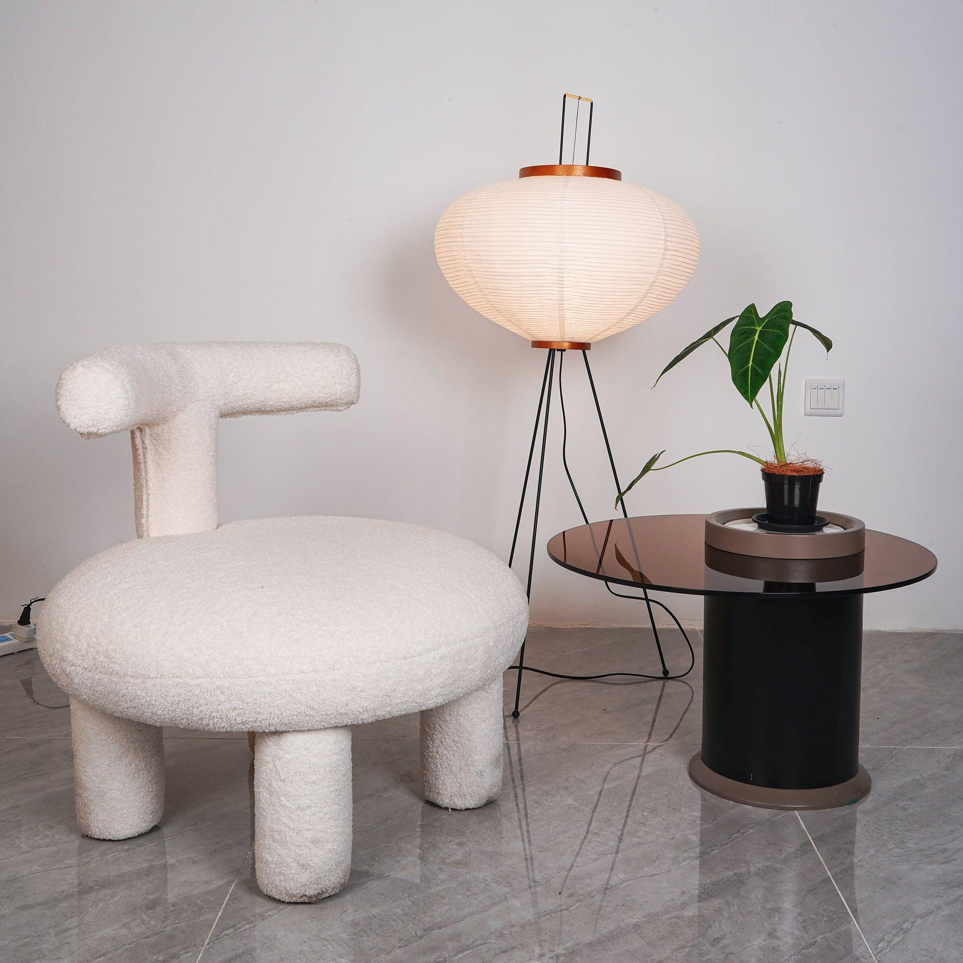 Krelix Paper Scandinavian Floor Lamp-Neutral Decor
