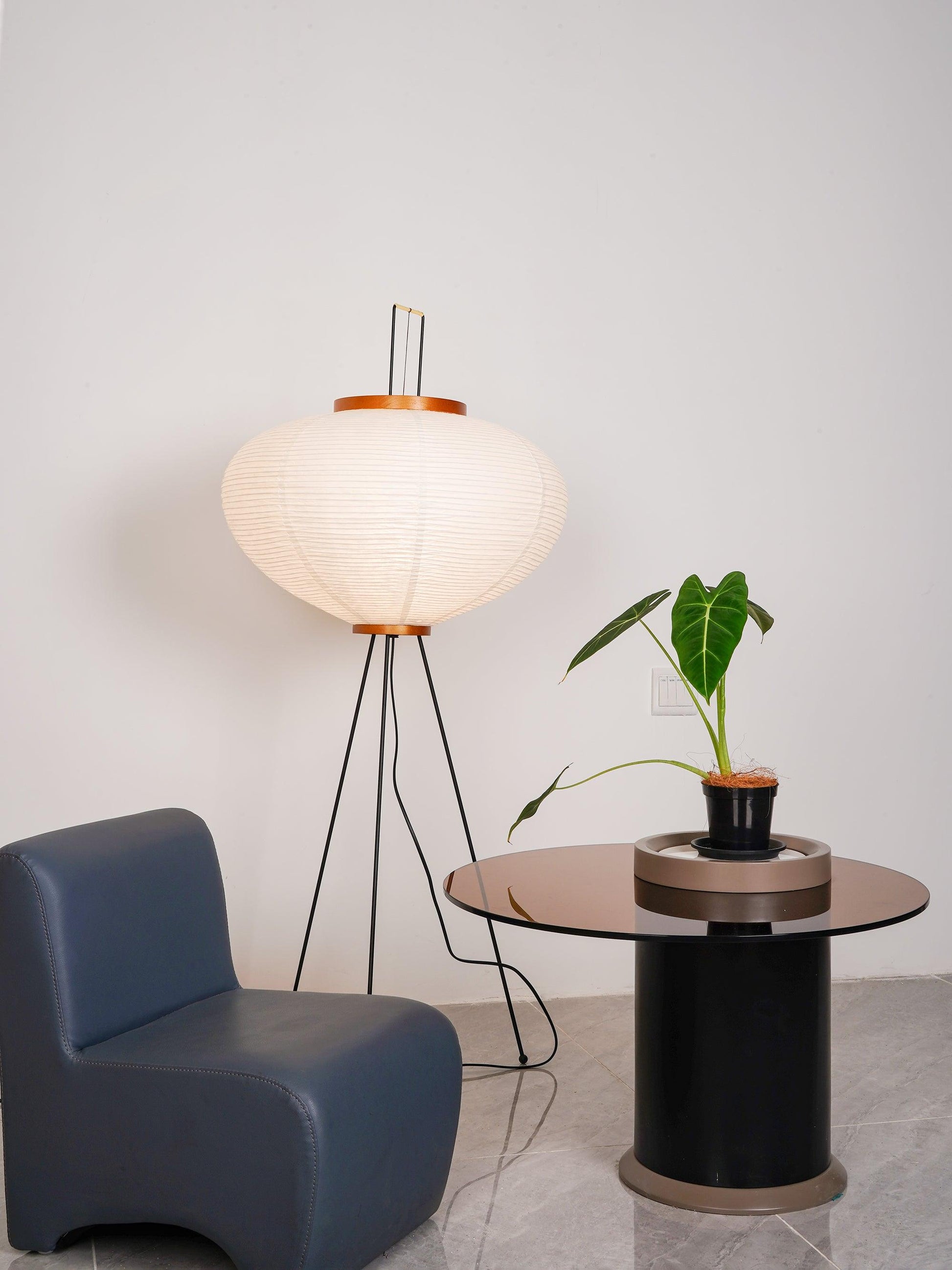 Krelix Paper Scandinavian Floor Lamp-Neutral Decor
