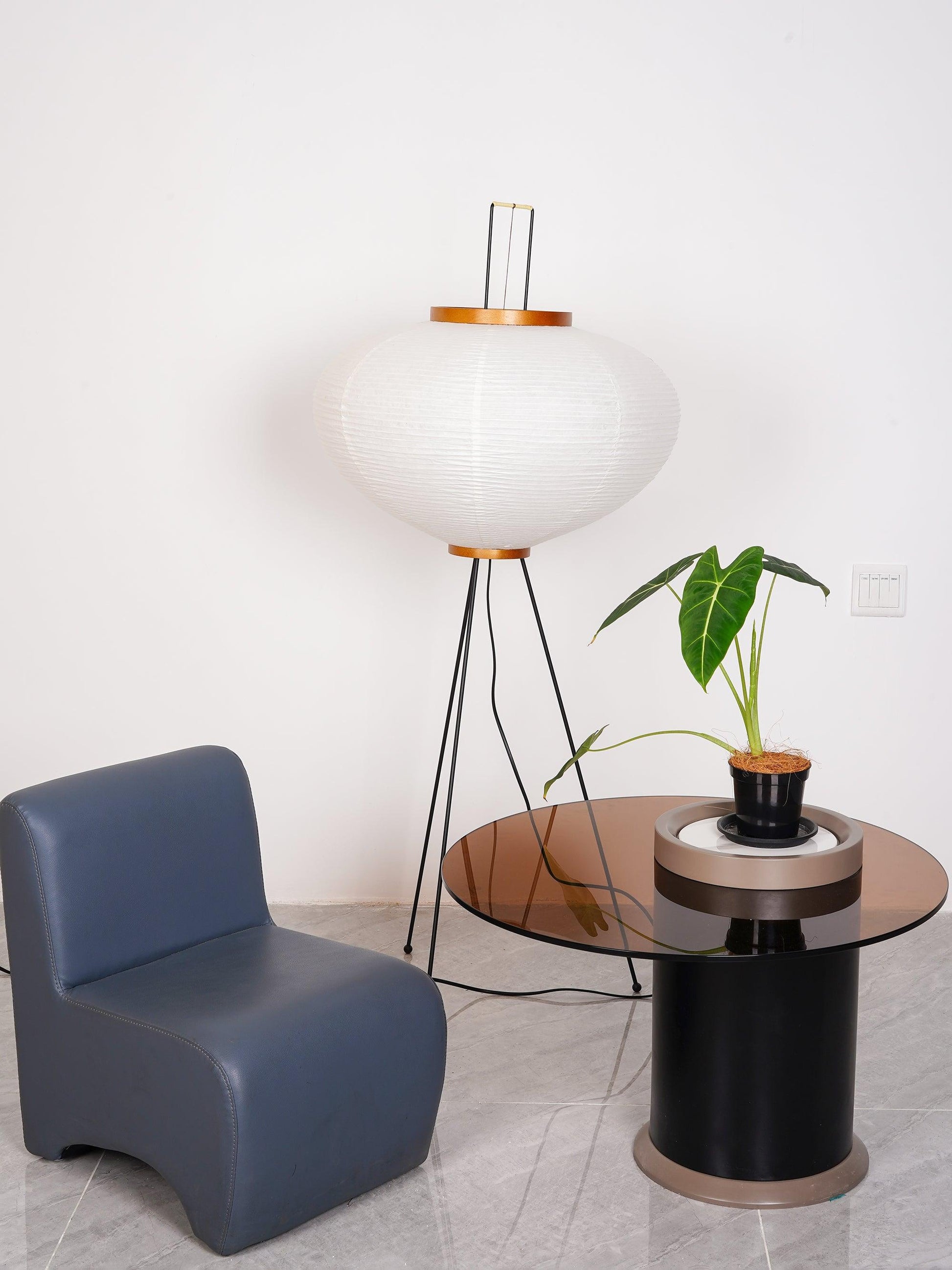 Krelix Paper Scandinavian Floor Lamp-Neutral Decor