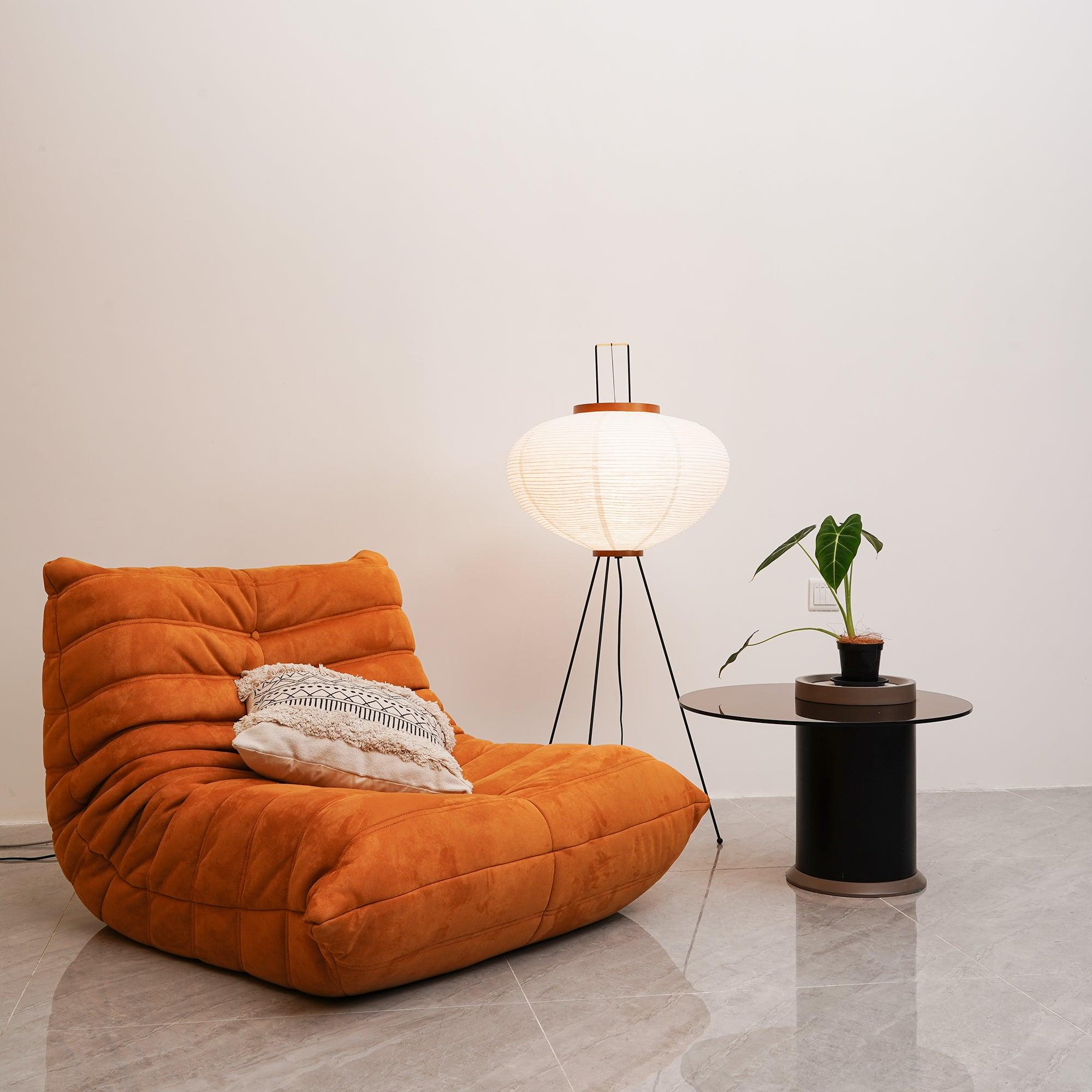 Krelix Paper Scandinavian Floor Lamp-Neutral Decor