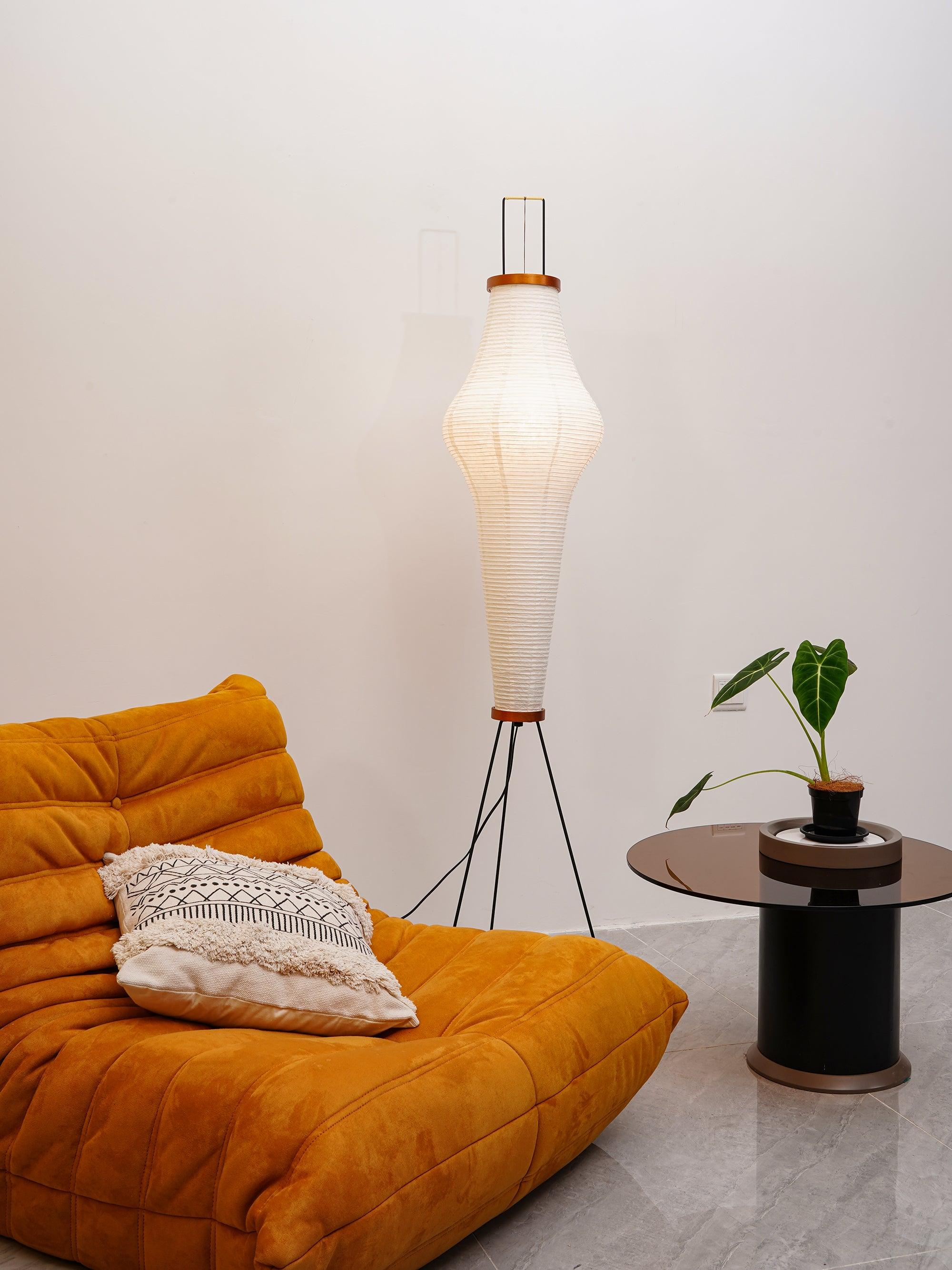 Krelix Paper Scandinavian Floor Lamp-Neutral Decor