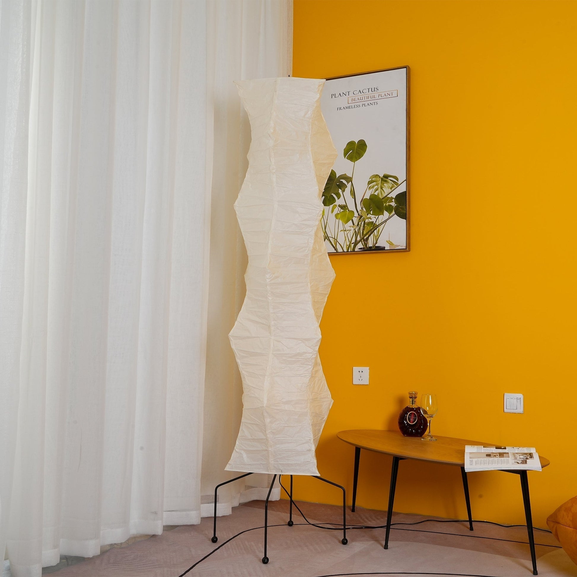 Krelix Paper Scandinavian Floor Lamp-Neutral Decor